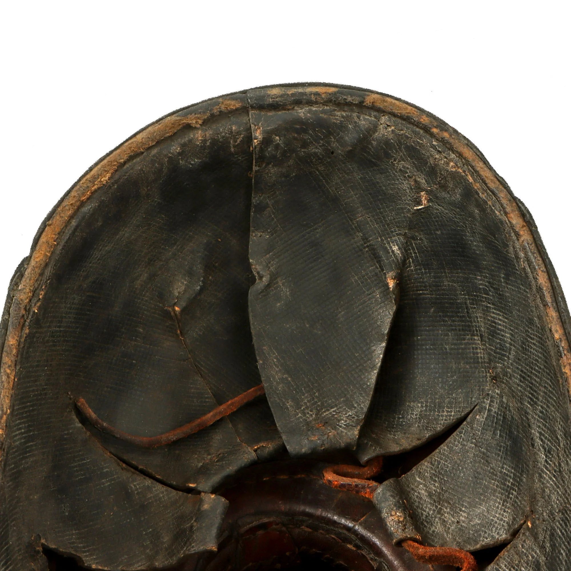 Original Imperial German Franco-Prussian War Era Saxon M1889 Uhlan Tschapka Officer's Helmet with Chinscales & Good Markings - Rare — image 9