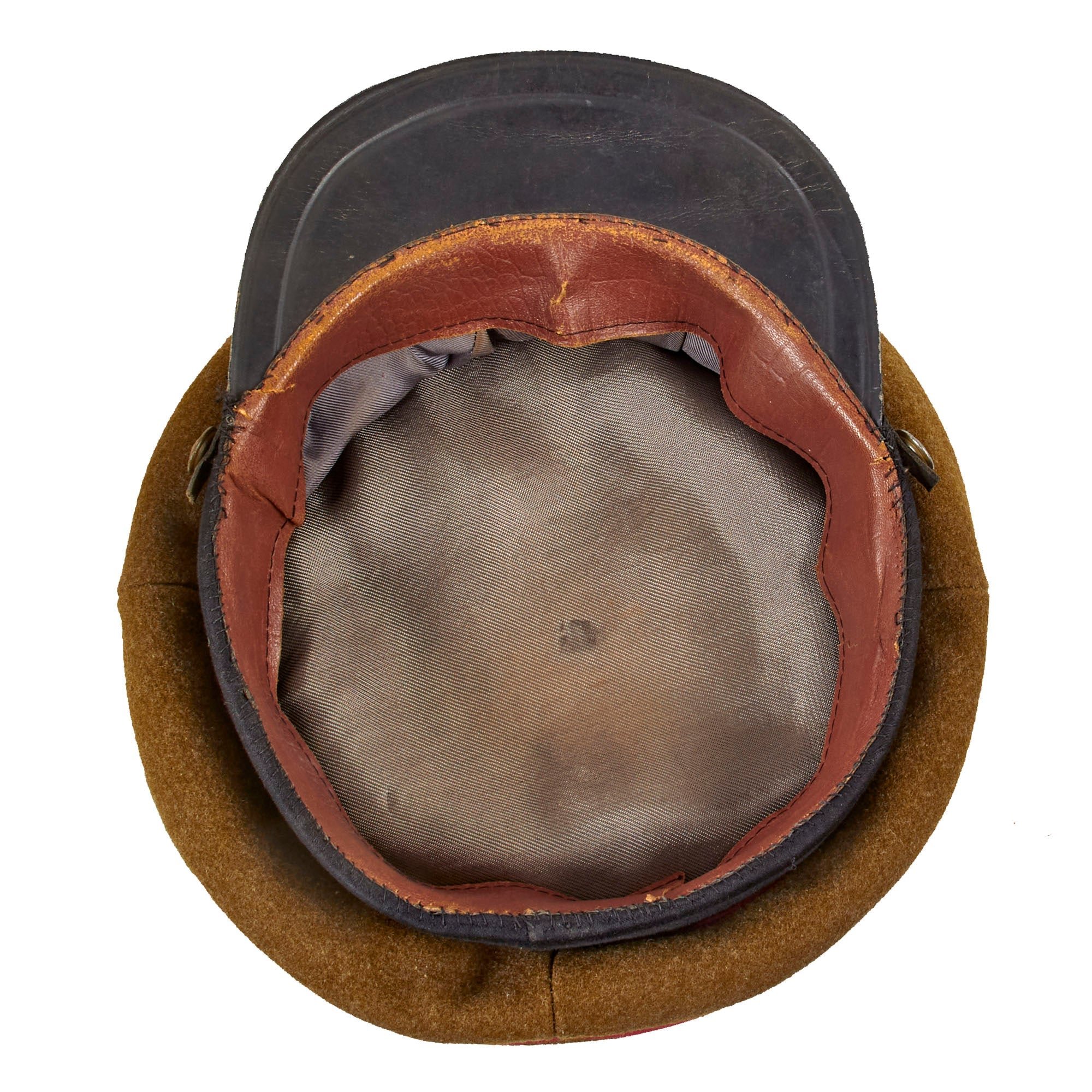 Original Soviet Russian WWII RKKA Artillery and Tank Officer Model 1935 M35 Hat — image 6