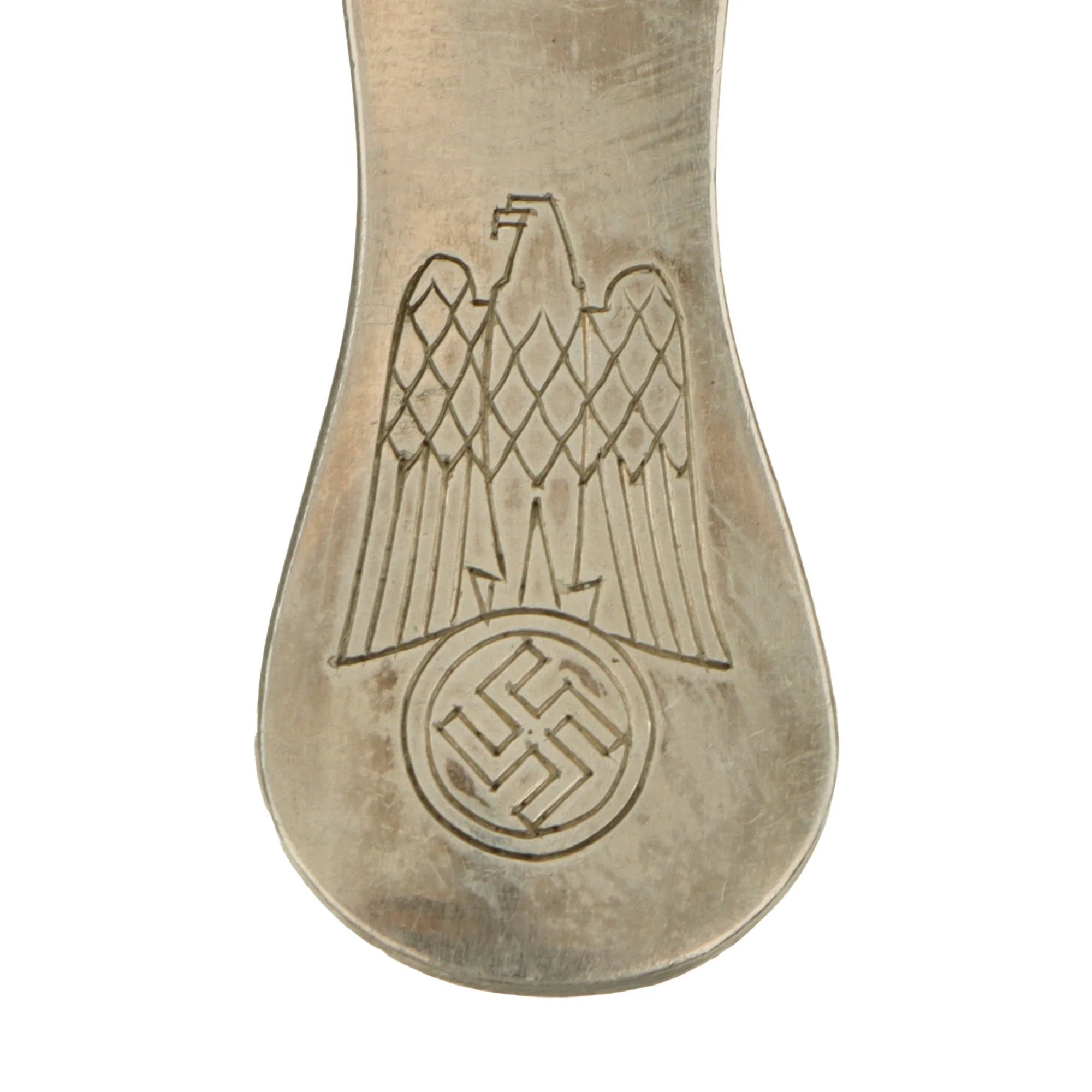 Original German WWII Schloss Klessheim Pattern Silver Cocktail Fork by Arthur Krupp of Berndorf — image 4