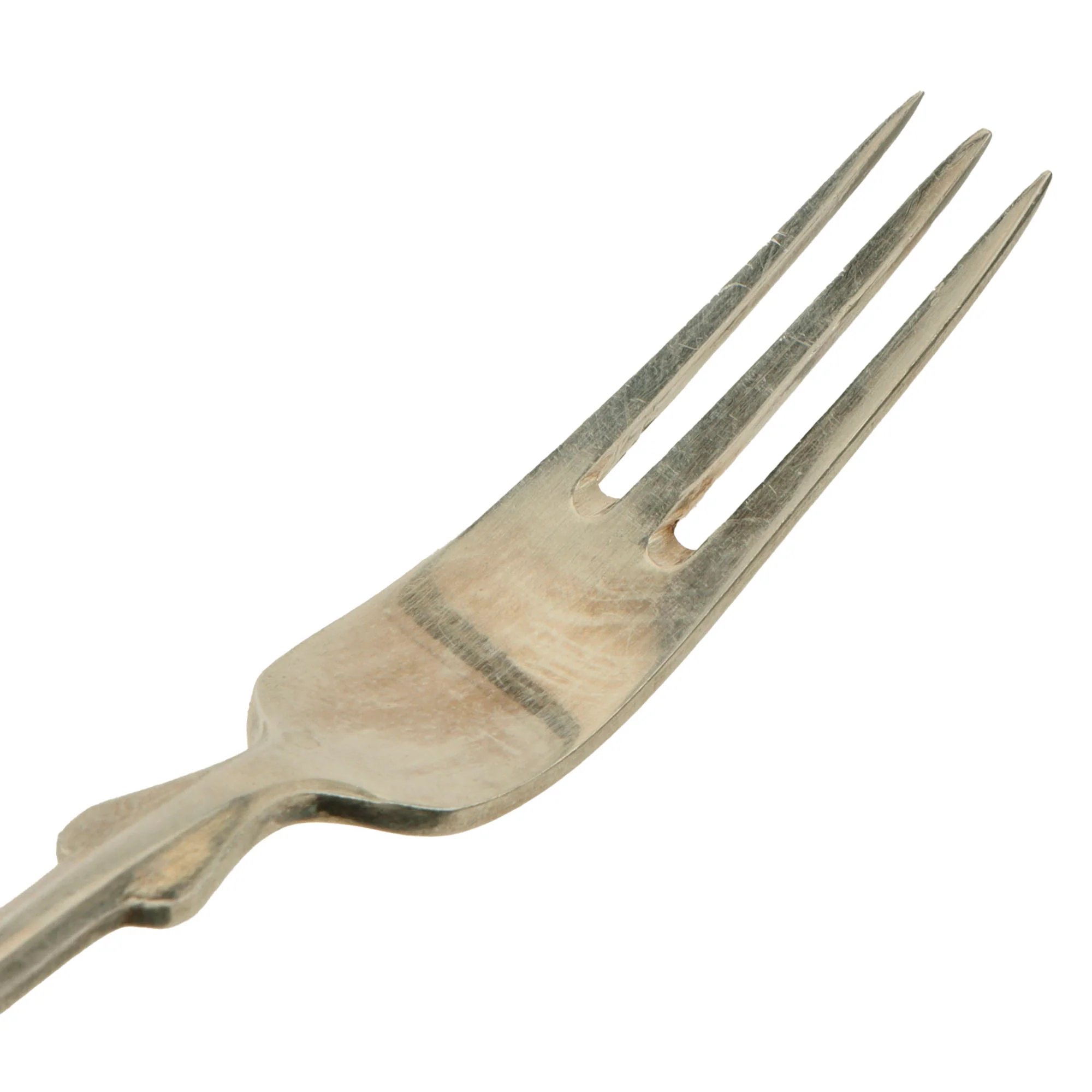Original German WWII Schloss Klessheim Pattern Silver Cocktail Fork by Arthur Krupp of Berndorf — image 5