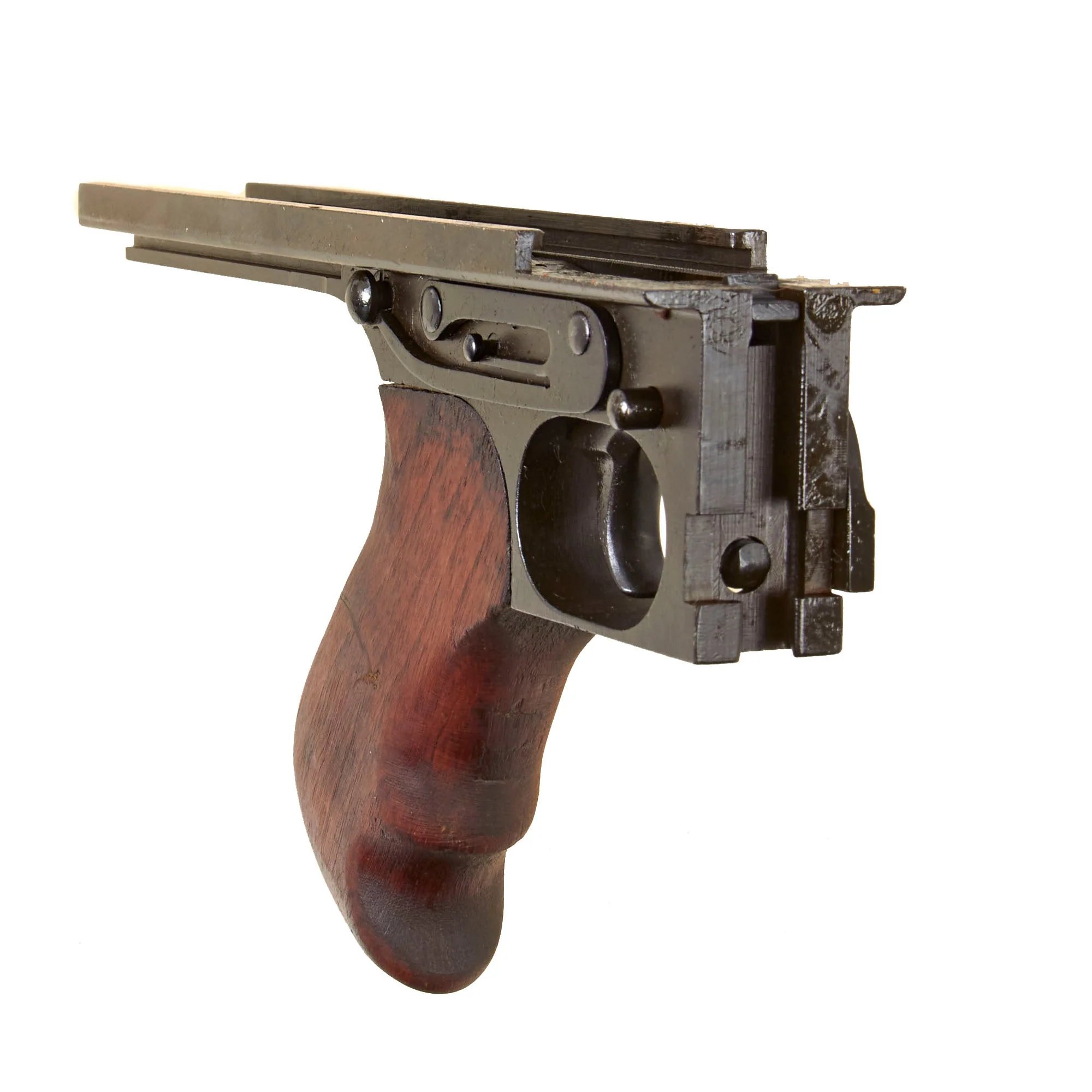 Original U.S. WWII Thompson M1928A1 SMG Complete Parts Set with Knurled Actuator and Lyman Adjustable Sight (No Receiver) — image 14