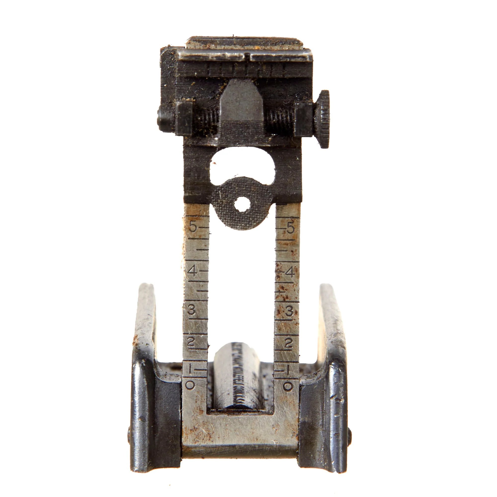 Original U.S. WWII Thompson M1928A1 SMG Complete Parts Set with Knurled Actuator and Lyman Adjustable Sight (No Receiver) — image 21