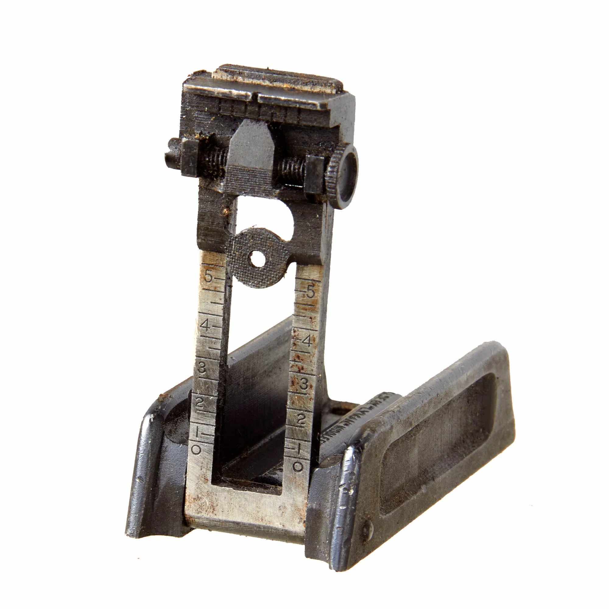 Original U.S. WWII Thompson M1928A1 SMG Complete Parts Set with Knurled Actuator and Lyman Adjustable Sight (No Receiver) — image 23