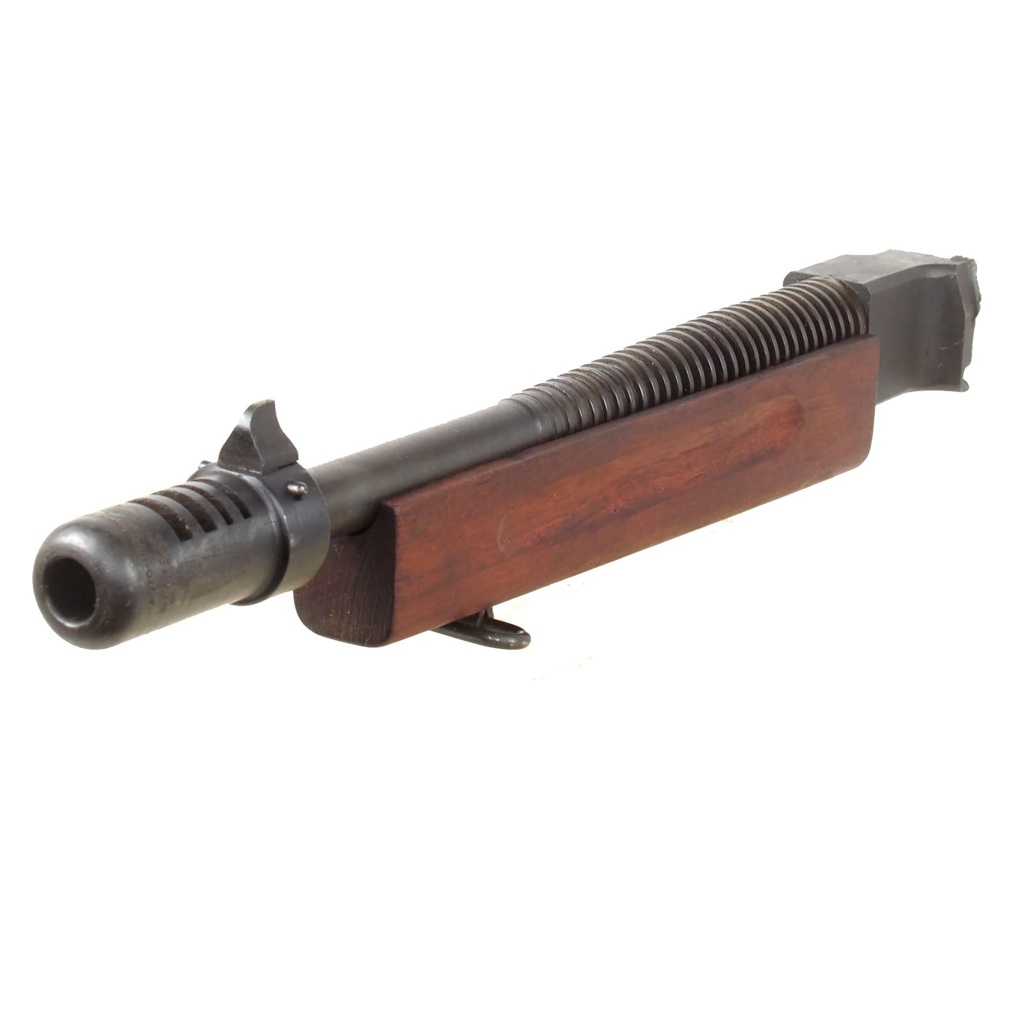 Original U.S. WWII Thompson M1928A1 SMG Complete Parts Set with Knurled Actuator and Lyman Adjustable Sight (No Receiver) — image 3