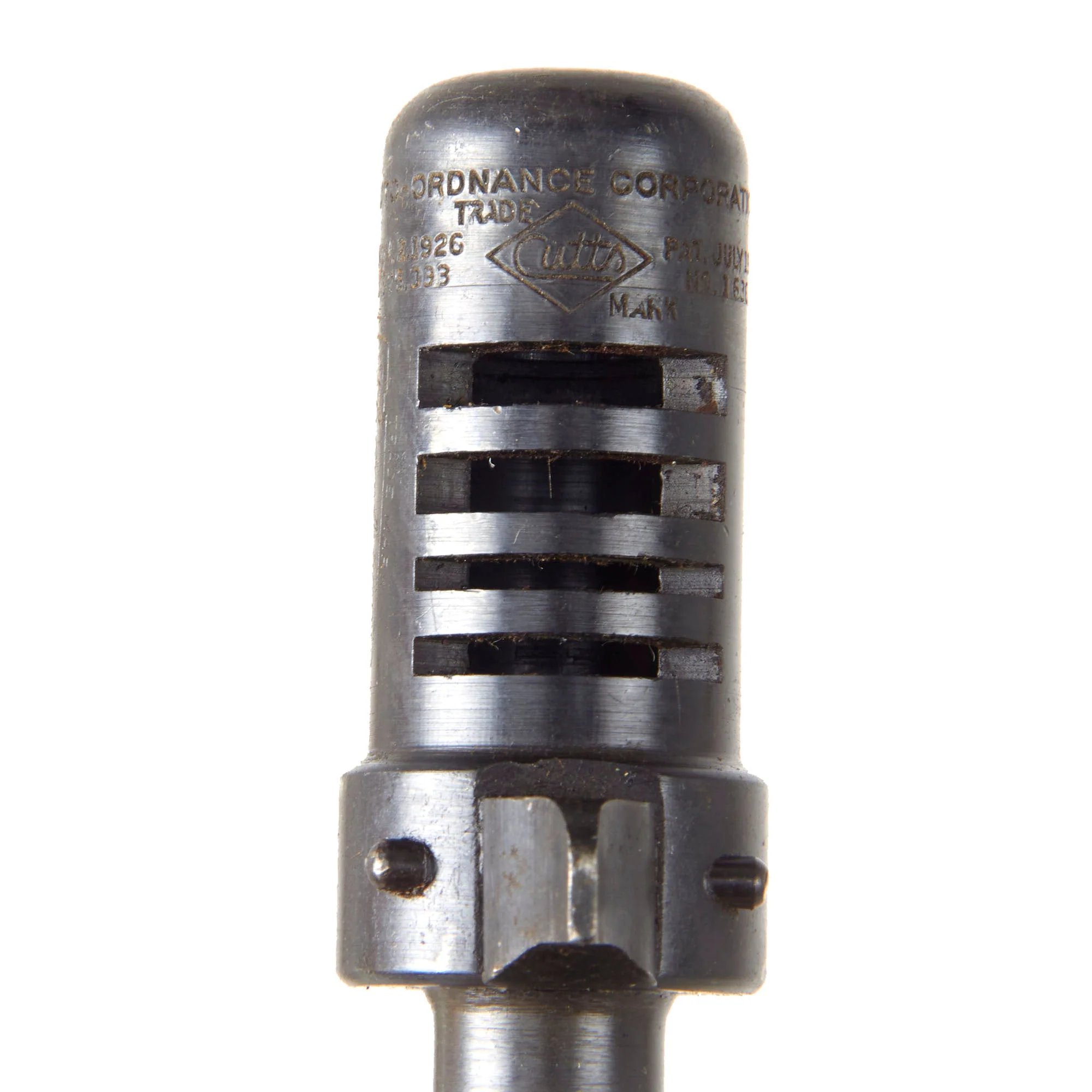 Original U.S. WWII Thompson M1928A1 SMG Complete Parts Set with Knurled Actuator and Lyman Adjustable Sight (No Receiver) — image 4