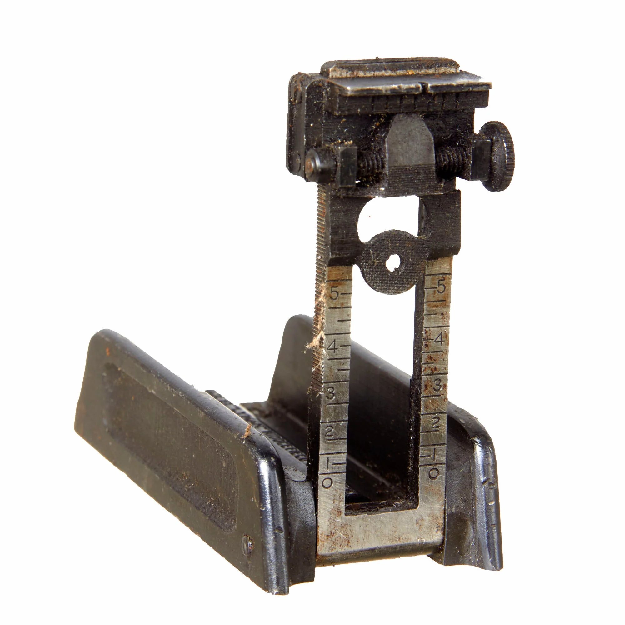 Original U.S. WWII Thompson M1928A1 SMG Complete Parts Set with Knurled Actuator and Lyman Adjustable Sight (No Receiver) — image 5