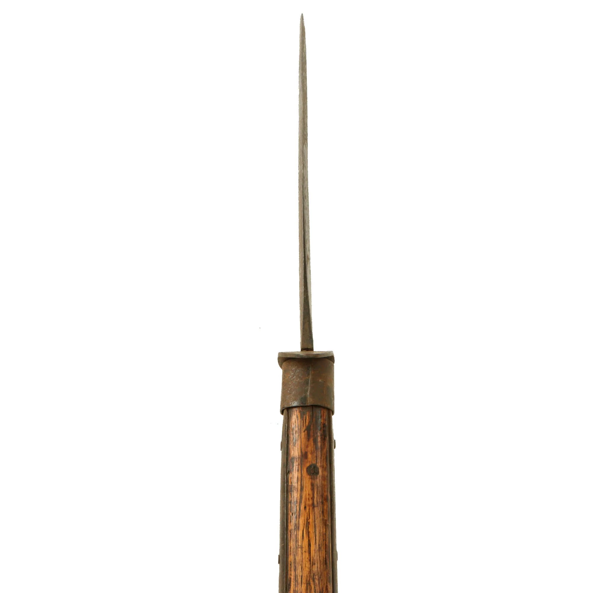 Original U.S. Civil War Confederate Georgia Joe Brown Pike with Sunburst Stamp on Ricasso - 96 1/4' Long — image 10