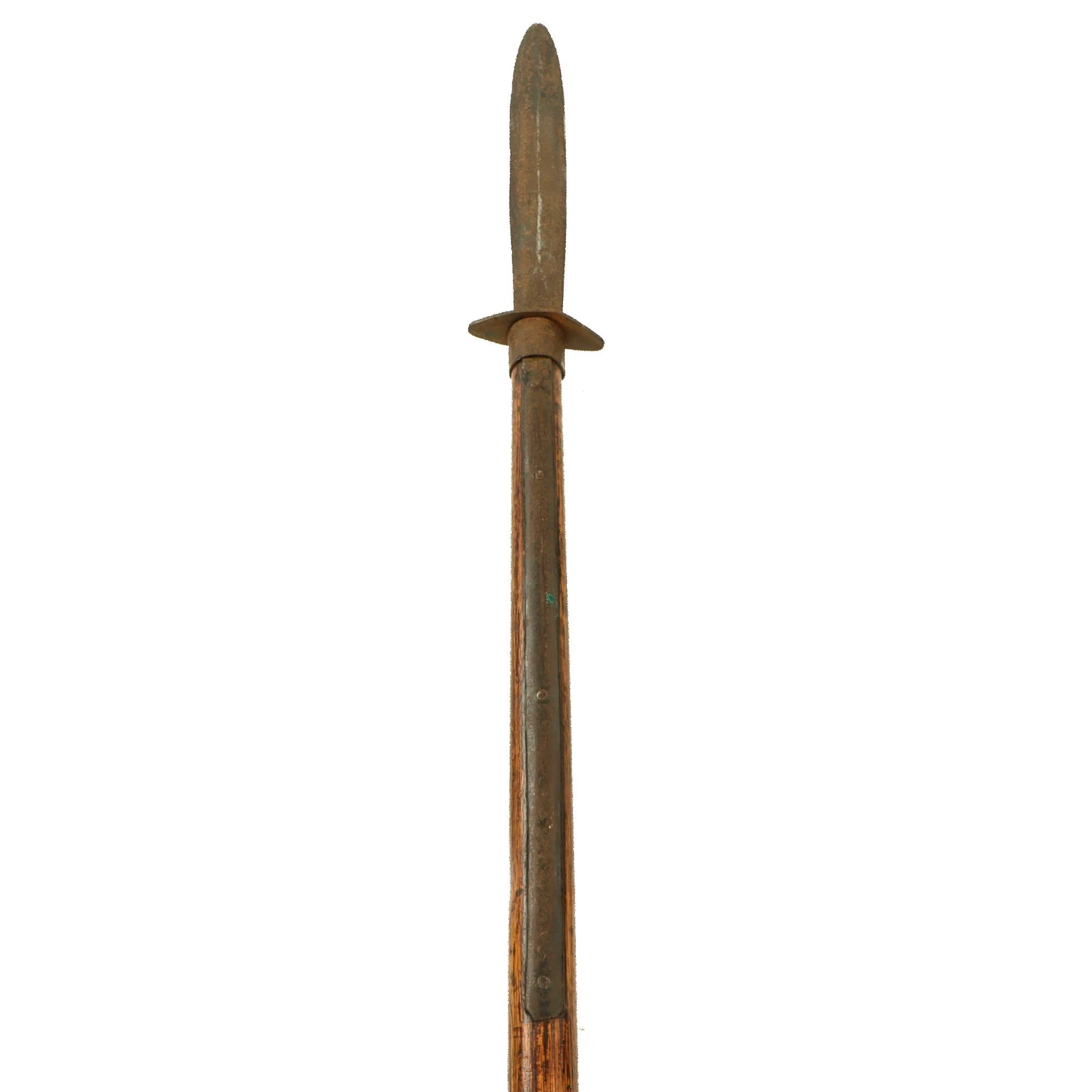 Original U.S. Civil War Confederate Georgia Joe Brown Pike with Sunburst Stamp on Ricasso - 96 1/4' Long — image 2