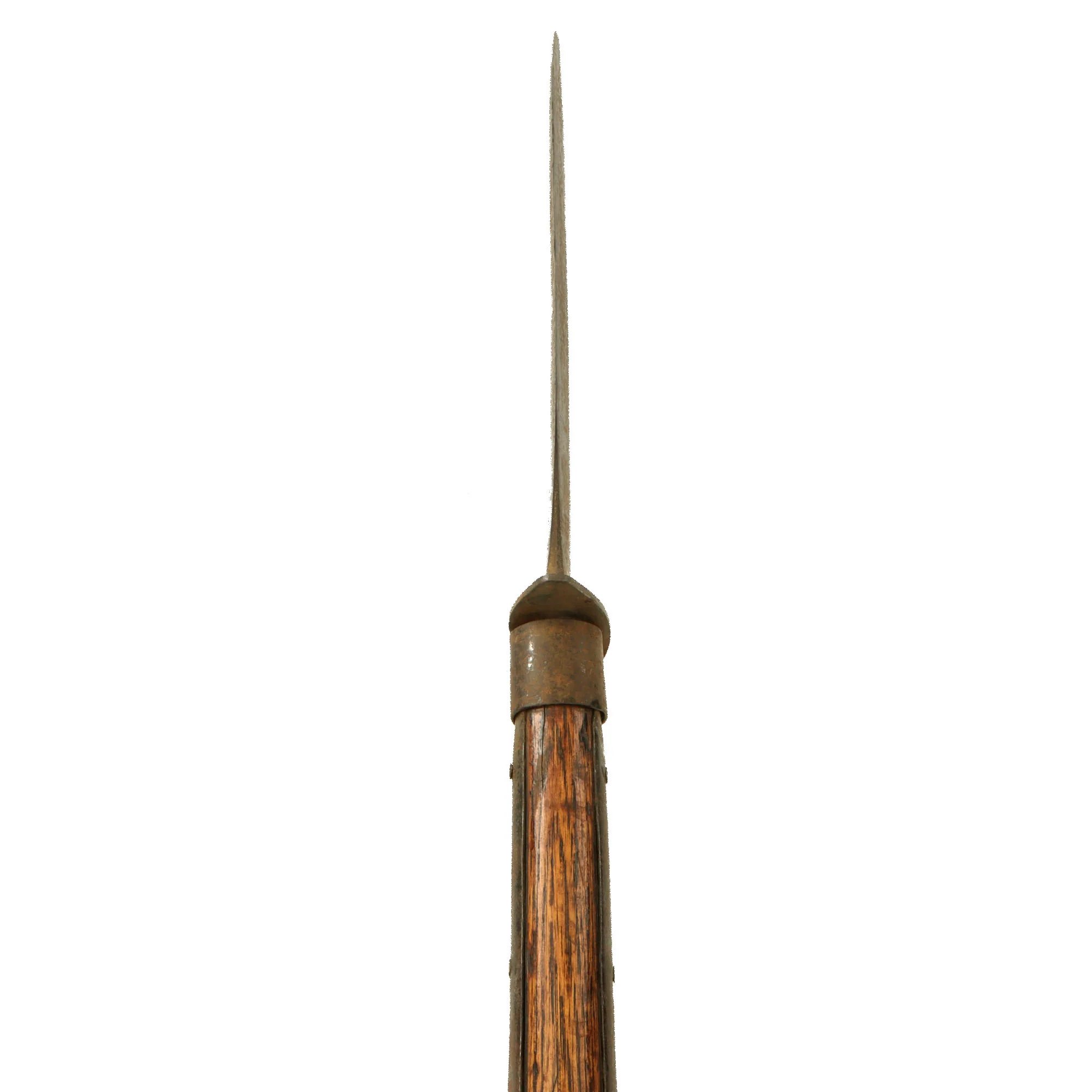Original U.S. Civil War Confederate Georgia Joe Brown Pike with Sunburst Stamp on Ricasso - 96 1/4' Long — image 9
