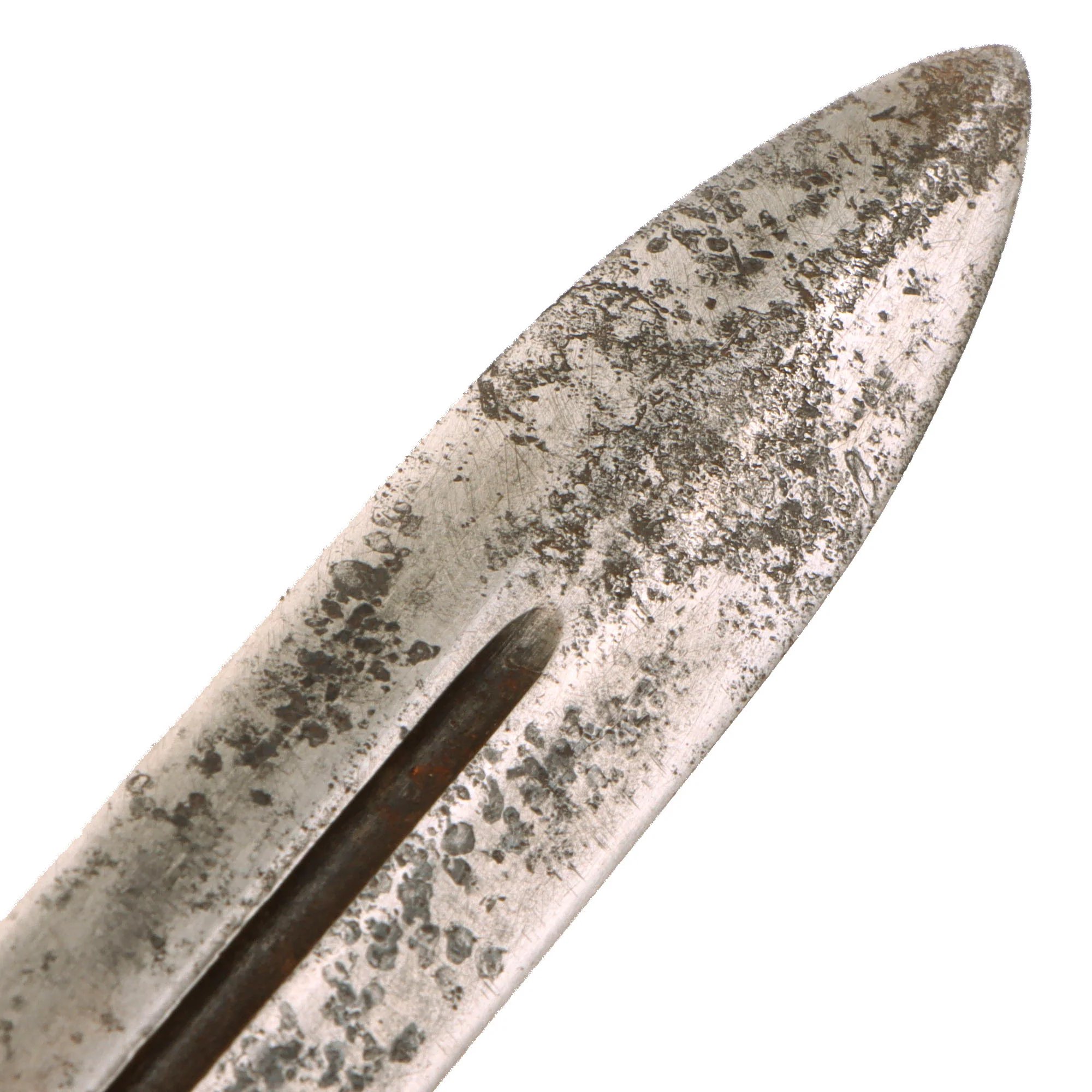 Original Rare U.S. WWII Everitt Black Handle Knuckle Fighting Knife with Scabbard - Named 'Warren Shanks' — image 5