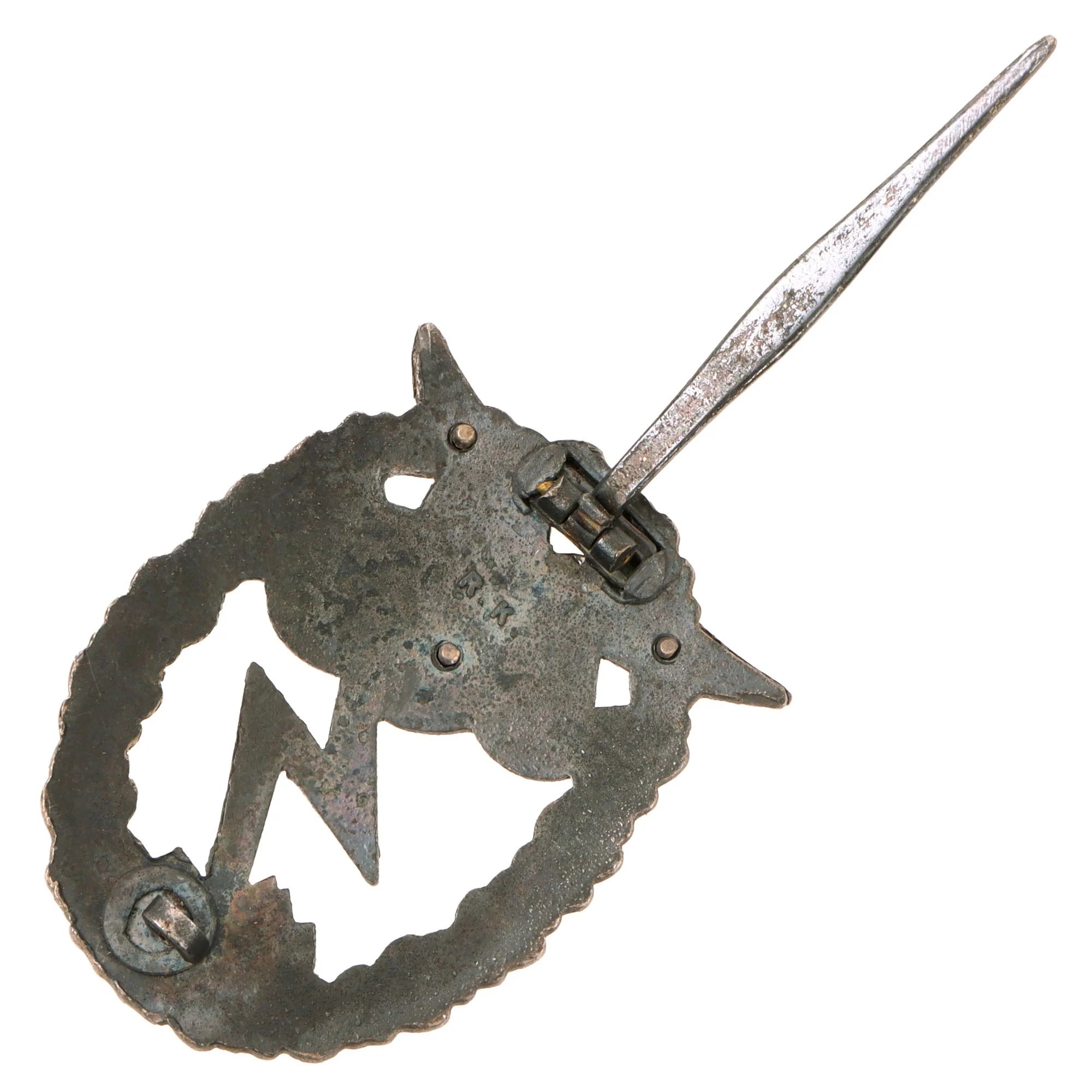 Original German WWII Luftwaffe Ground Assault Badge by Rudolf Karneth in Box - Erdkampfabzeichen der Luftwaffe — image 5