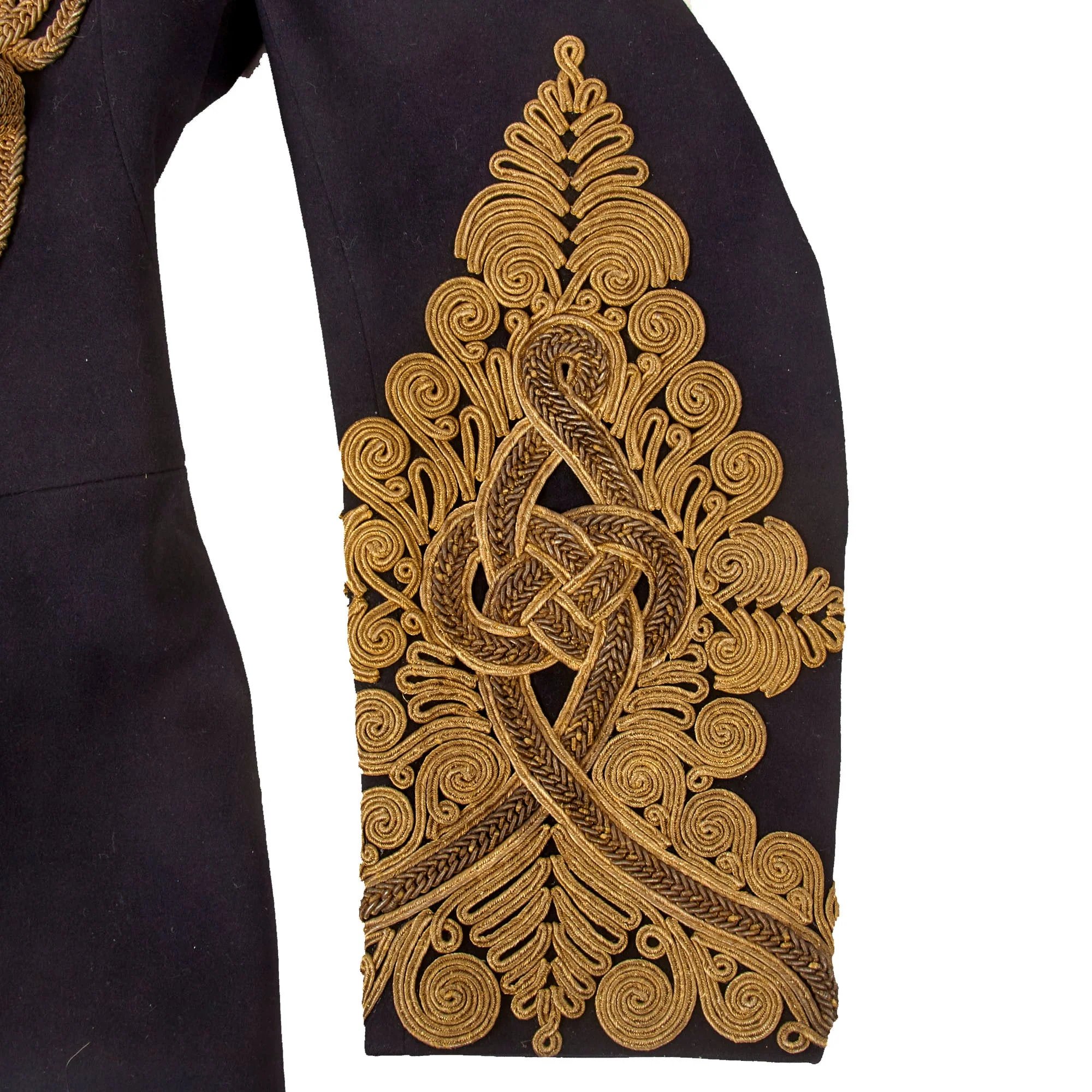 Original British Victorian 19th Royal Hussars (Queen Alexandra's Own) Major Officer's Busby & Full Dress Tunic Uniform Grouping with Sterling Silver Pouch Belt & Officer's Mess Waistcoat — image 22