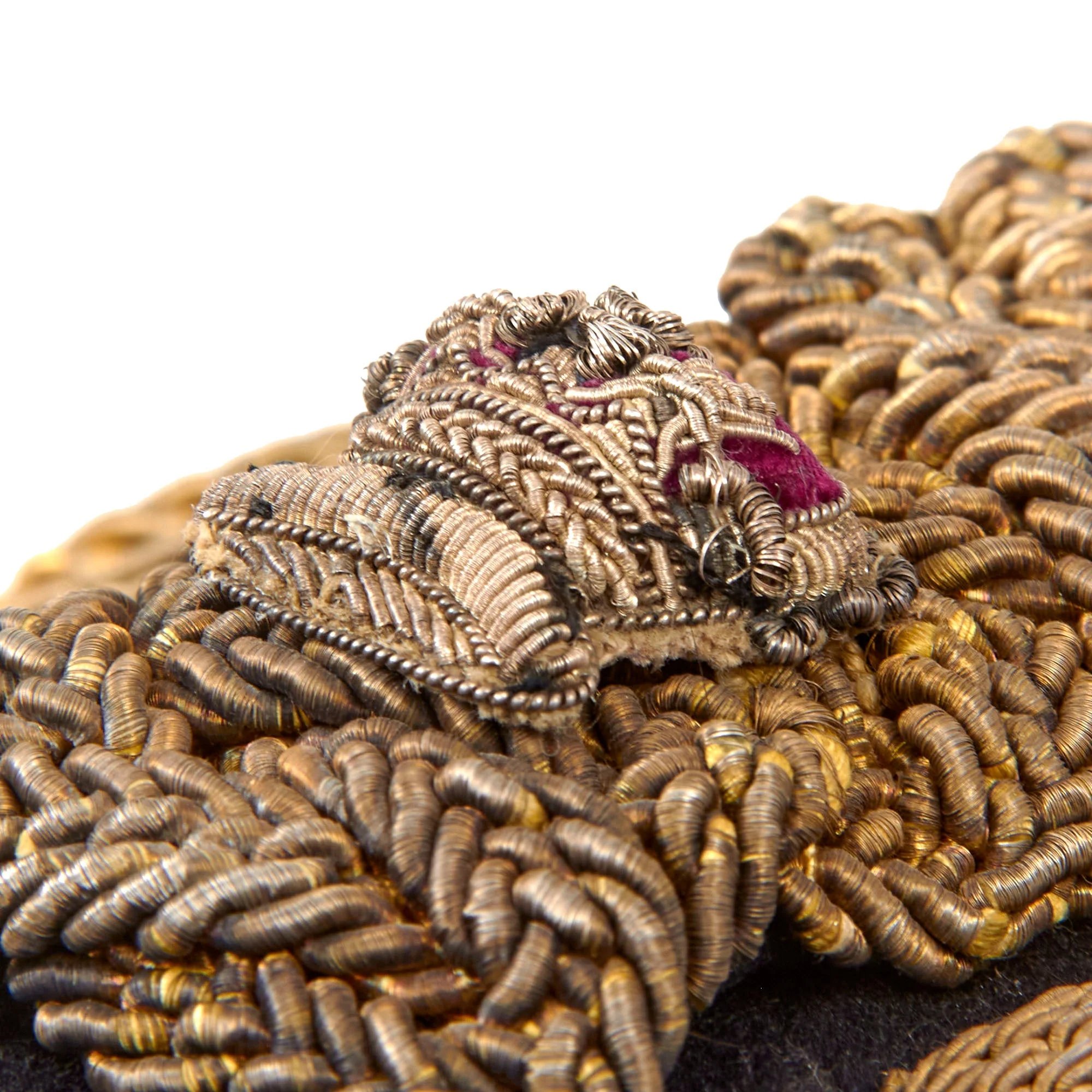 Original British Victorian 19th Royal Hussars (Queen Alexandra's Own) Major Officer's Busby & Full Dress Tunic Uniform Grouping with Sterling Silver Pouch Belt & Officer's Mess Waistcoat — image 24