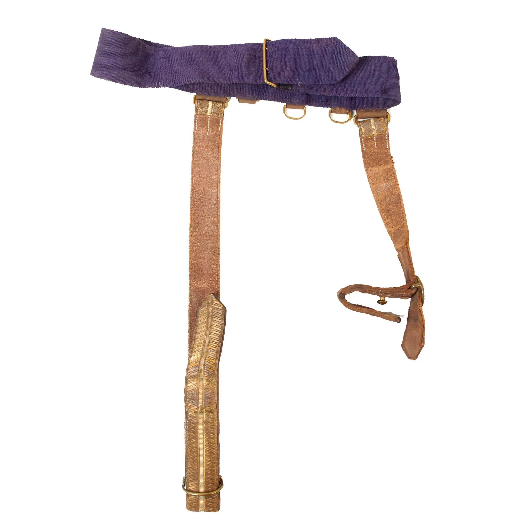 Original British Victorian 19th Royal Hussars (Queen Alexandra's Own) Major Officer's Busby & Full Dress Tunic Uniform Grouping with Sterling Silver Pouch Belt & Officer's Mess Waistcoat — image 31