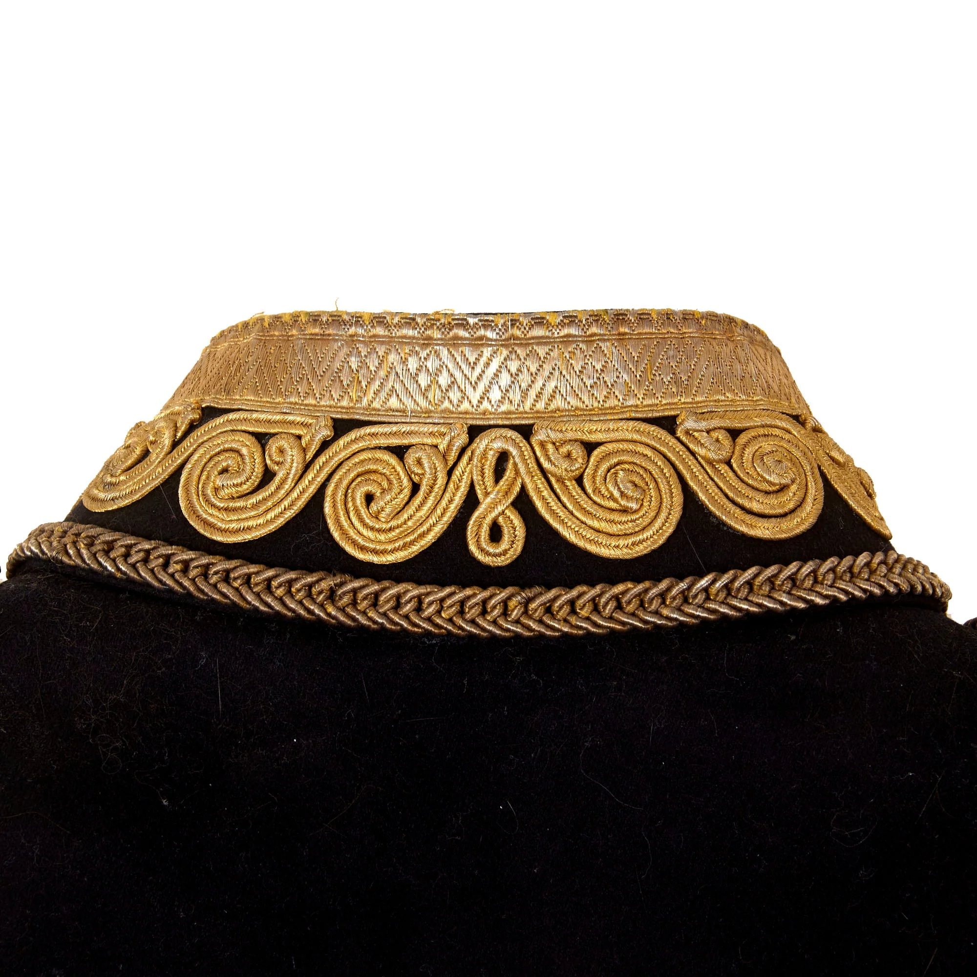 Original British Victorian 19th Royal Hussars (Queen Alexandra's Own) Major Officer's Busby & Full Dress Tunic Uniform Grouping with Sterling Silver Pouch Belt & Officer's Mess Waistcoat — image 33