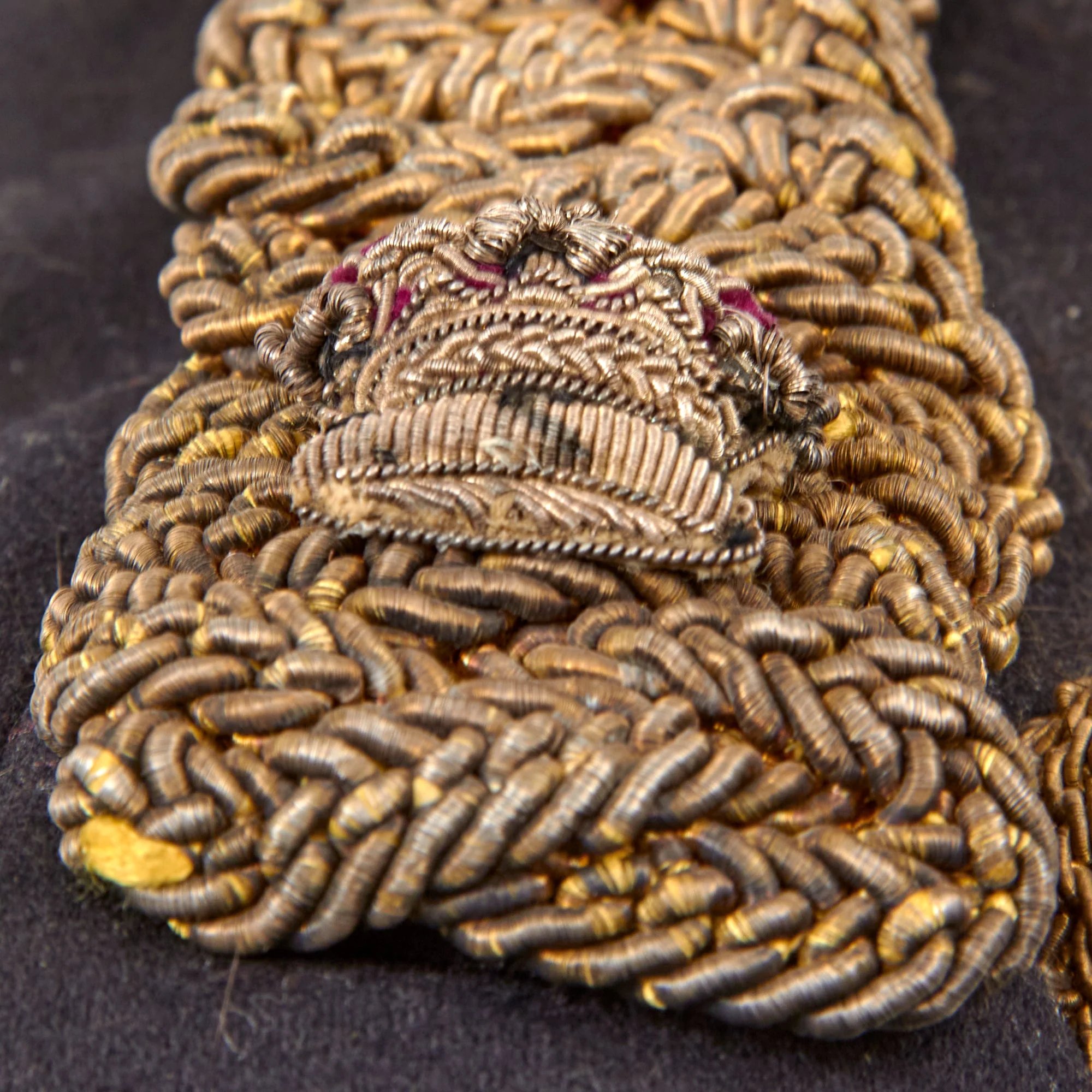 Original British Victorian 19th Royal Hussars (Queen Alexandra's Own) Major Officer's Busby & Full Dress Tunic Uniform Grouping with Sterling Silver Pouch Belt & Officer's Mess Waistcoat — image 35