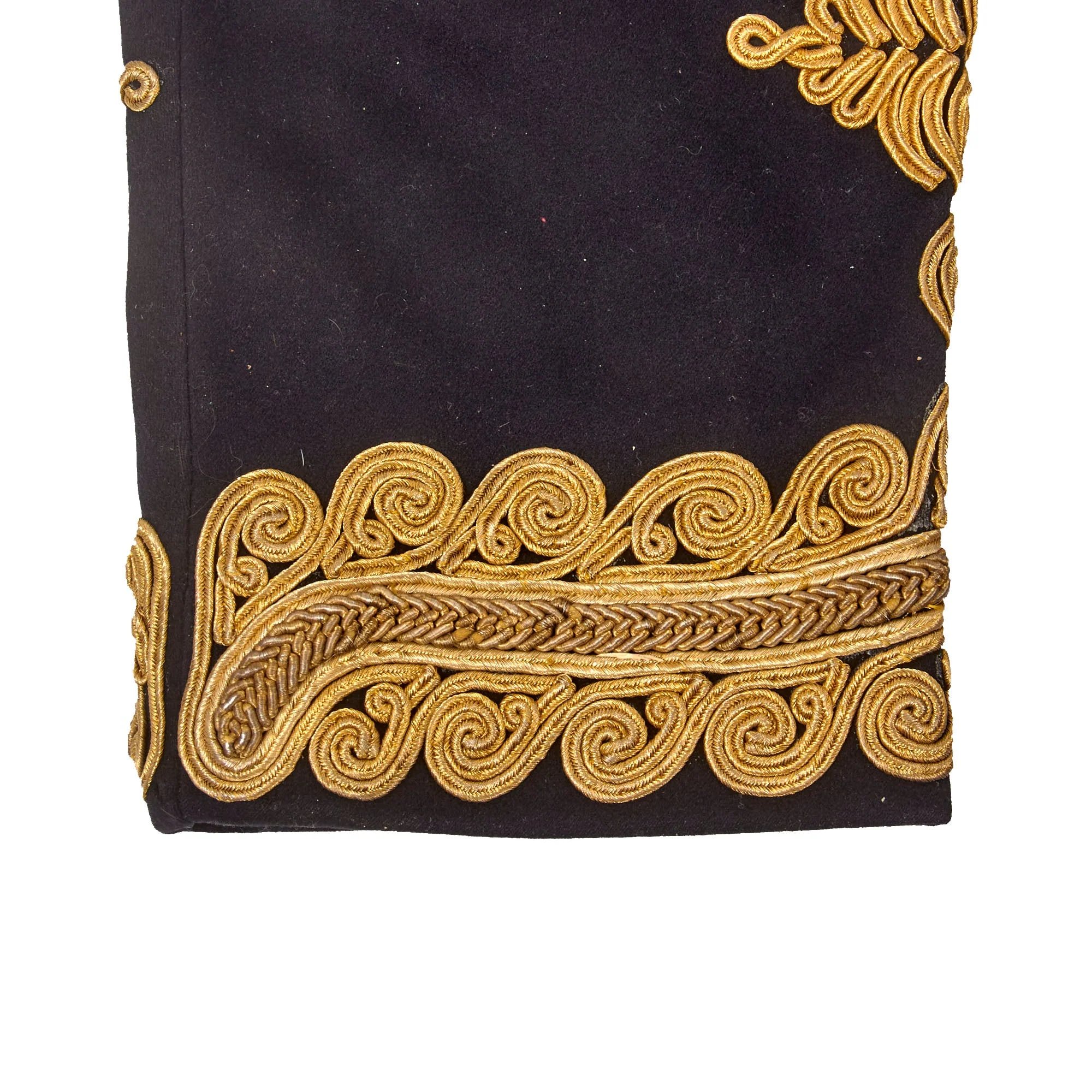 Original British Victorian 19th Royal Hussars (Queen Alexandra's Own) Major Officer's Busby & Full Dress Tunic Uniform Grouping with Sterling Silver Pouch Belt & Officer's Mess Waistcoat — image 38