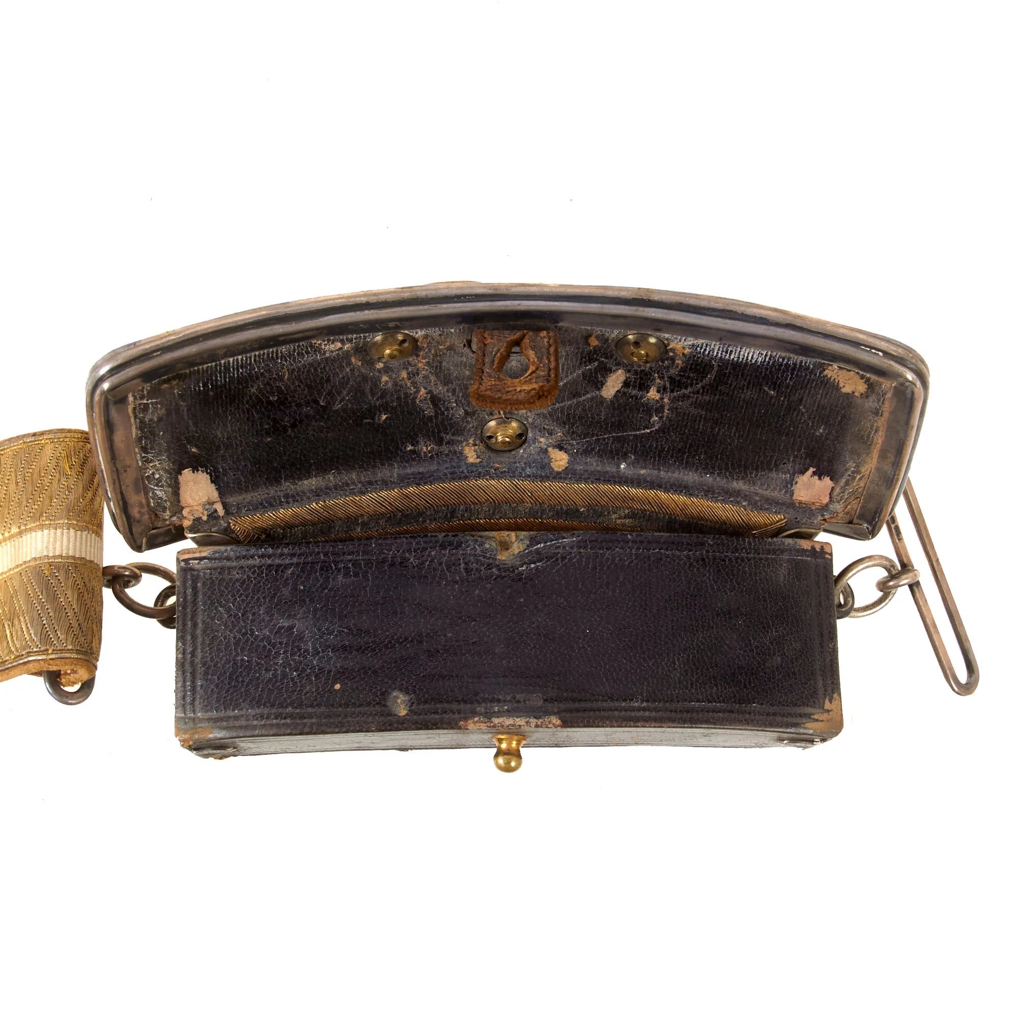 Original British Victorian 19th Royal Hussars (Queen Alexandra's Own) Major Officer's Busby & Full Dress Tunic Uniform Grouping with Sterling Silver Pouch Belt & Officer's Mess Waistcoat — image 42