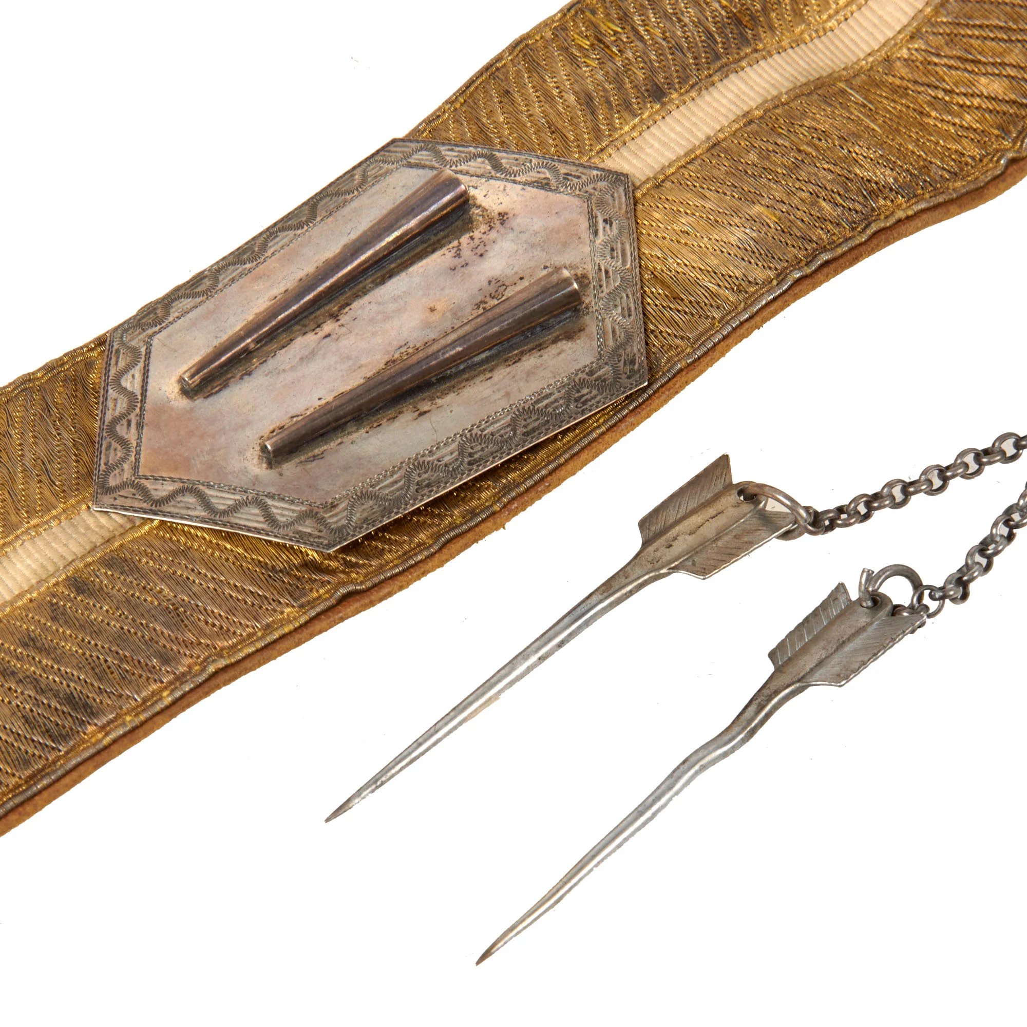 Original British Victorian 19th Royal Hussars (Queen Alexandra's Own) Major Officer's Busby & Full Dress Tunic Uniform Grouping with Sterling Silver Pouch Belt & Officer's Mess Waistcoat — image 43