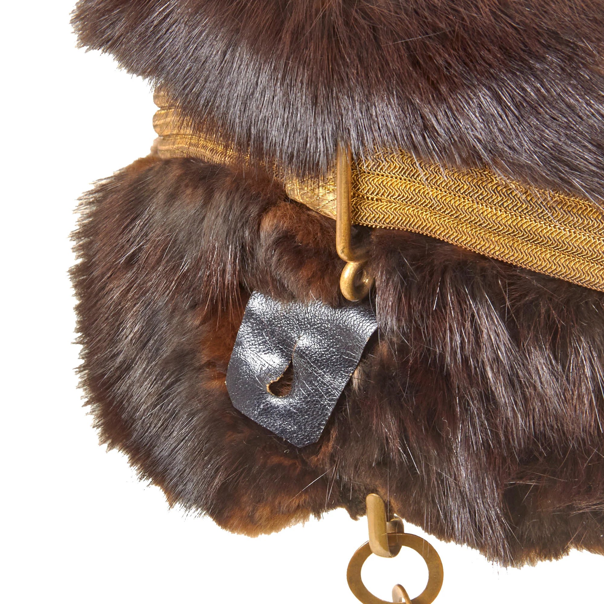 Original British Victorian 19th Royal Hussars (Queen Alexandra's Own) Major Officer's Busby & Full Dress Tunic Uniform Grouping with Sterling Silver Pouch Belt & Officer's Mess Waistcoat — image 50