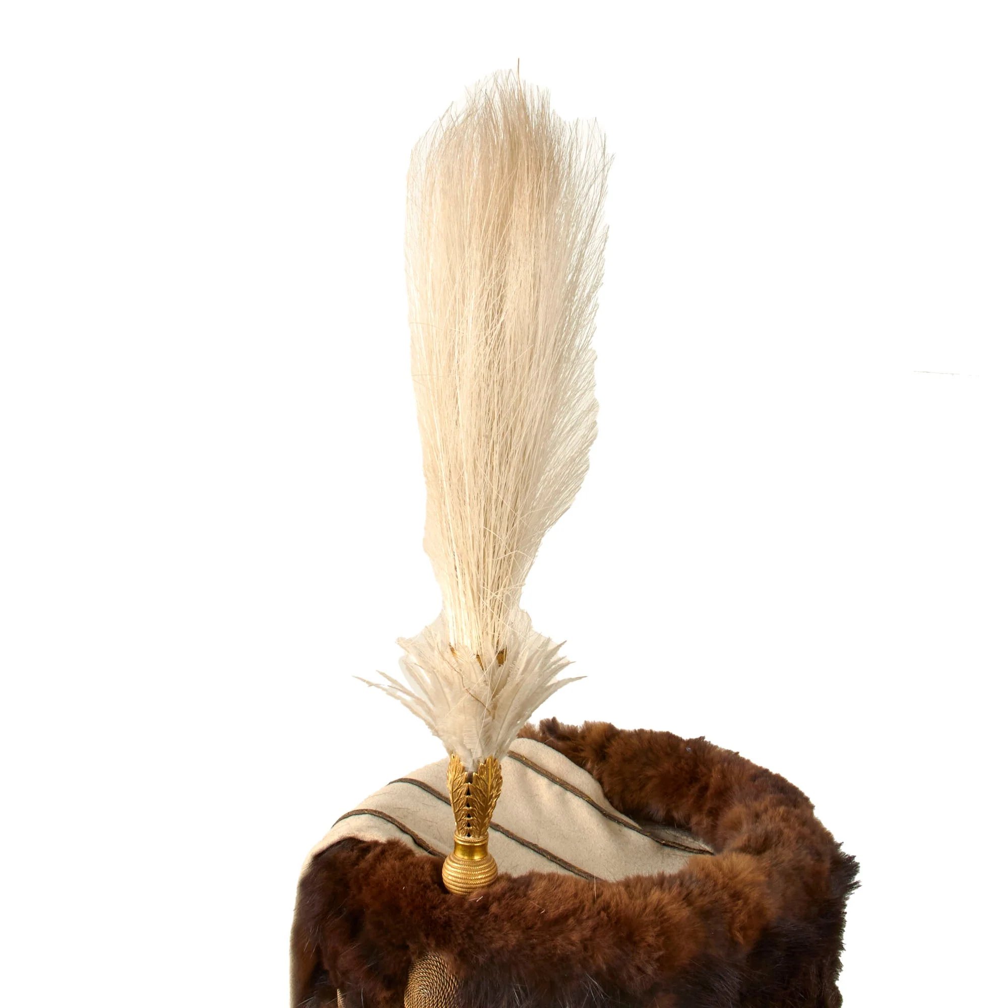 Original British Victorian 19th Royal Hussars (Queen Alexandra's Own) Major Officer's Busby & Full Dress Tunic Uniform Grouping with Sterling Silver Pouch Belt & Officer's Mess Waistcoat — image 54