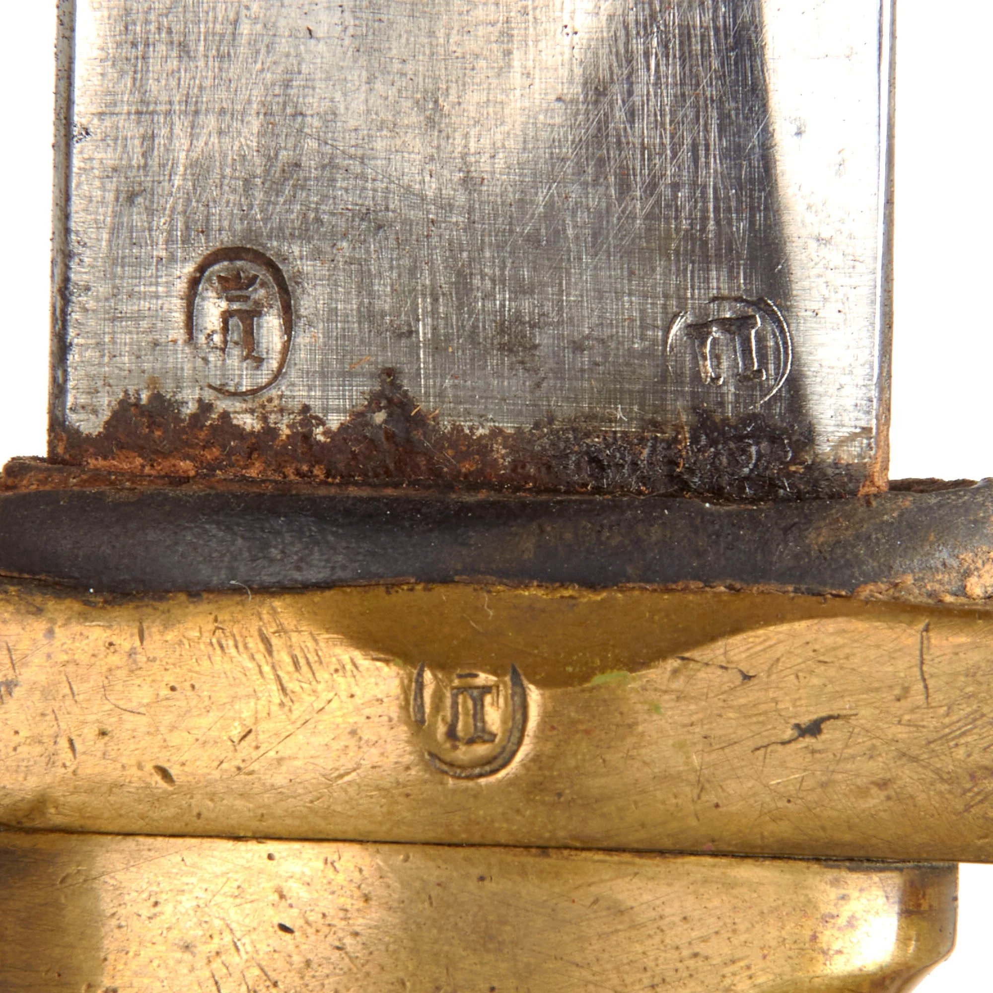 Original Imperial Russian WWI Era Model 1881 Dragoon Shashka Sword Dated 1884 with Scabbard Made to Fit Mosin Bayonet — image 6