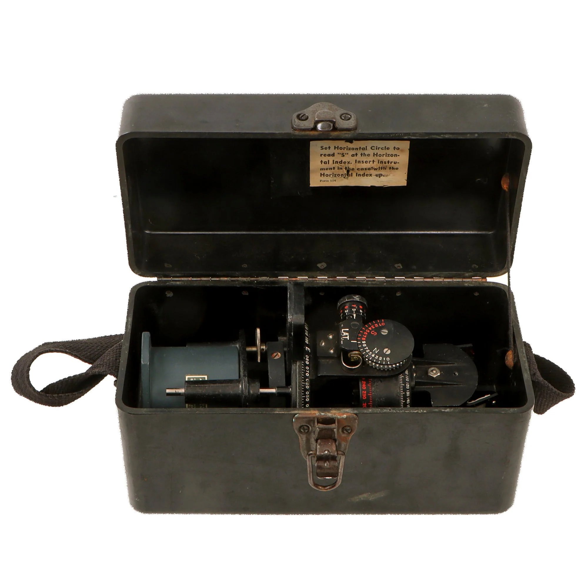 Original U.S. WWII AAF Astro-Compass Mk. II by The W.W. Boes Co. in Original Case — image 2