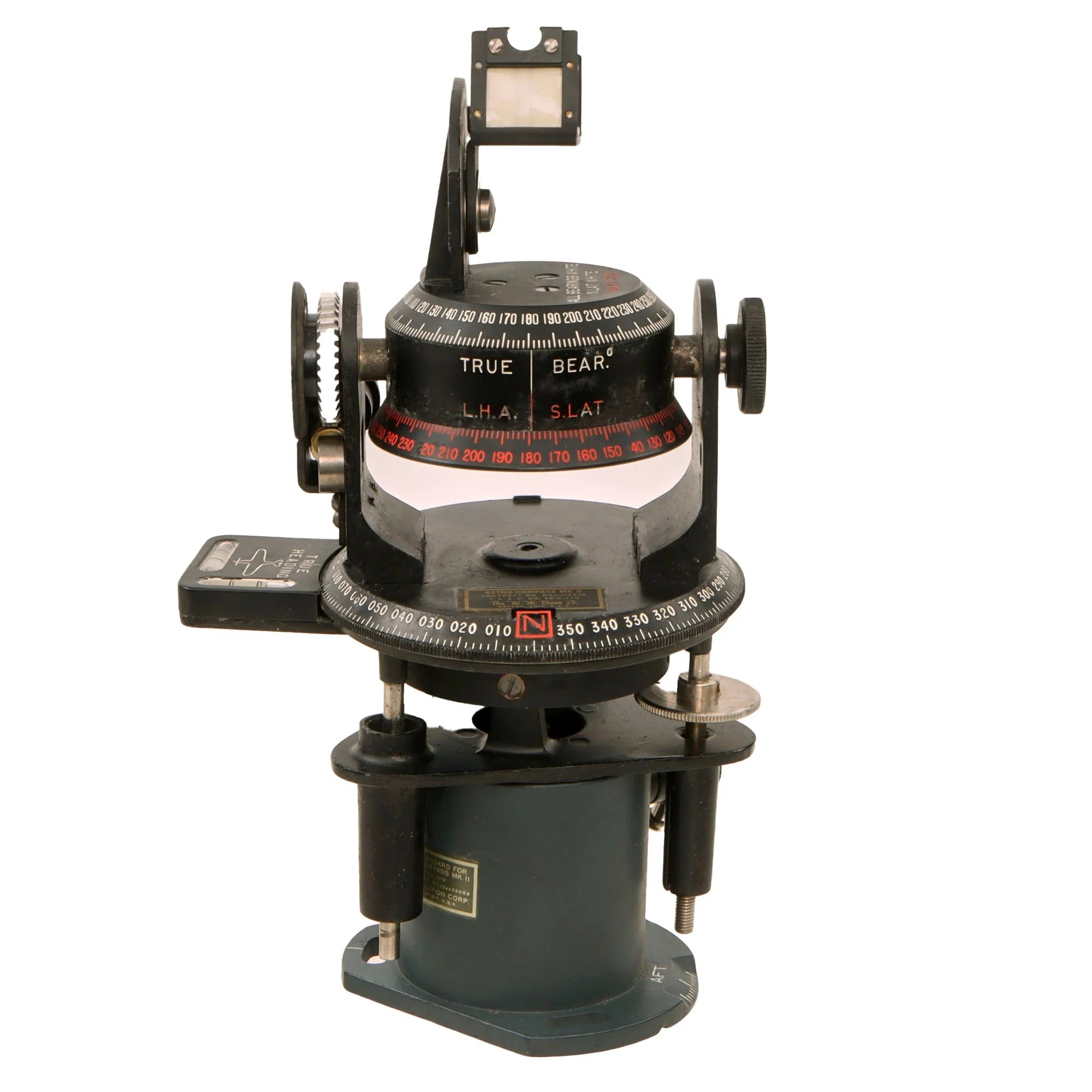 Original U.S. WWII AAF Astro-Compass Mk. II by The W.W. Boes Co. in Original Case — image 3