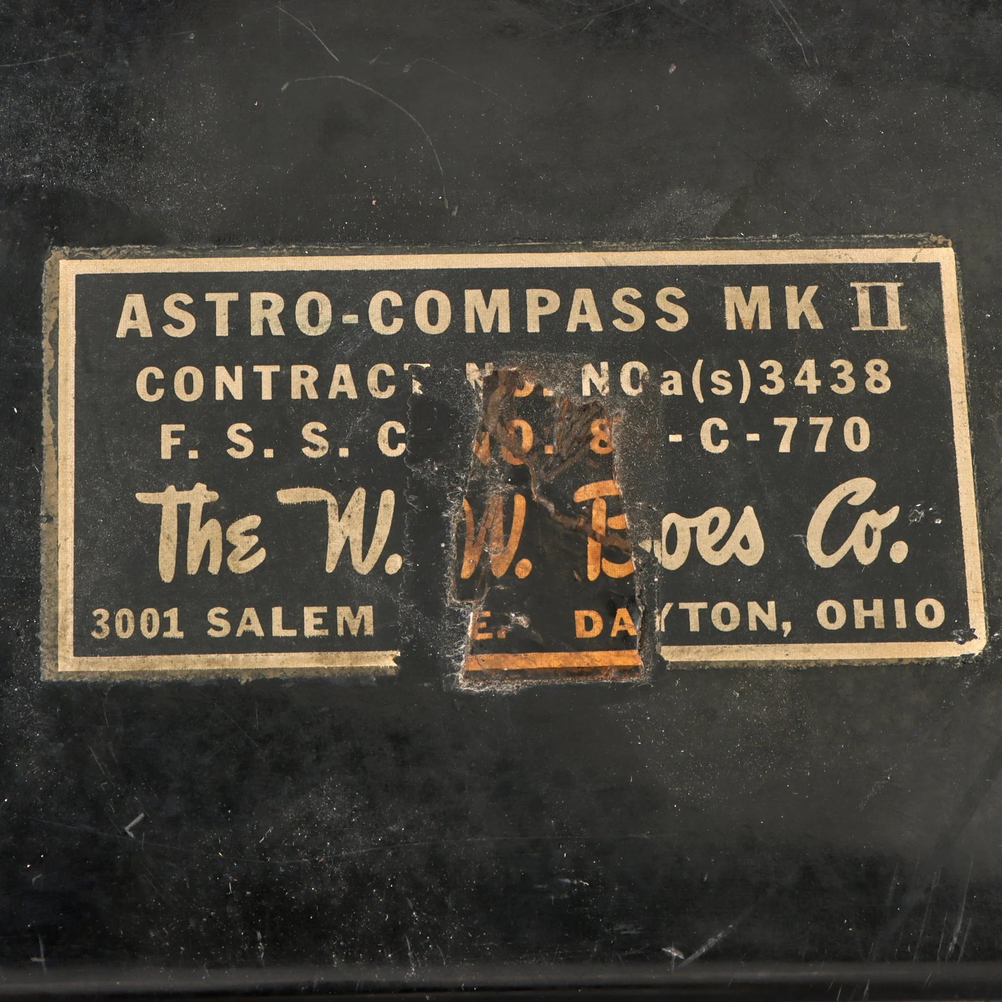 Original U.S. WWII AAF Astro-Compass Mk. II by The W.W. Boes Co. in Original Case — image 4