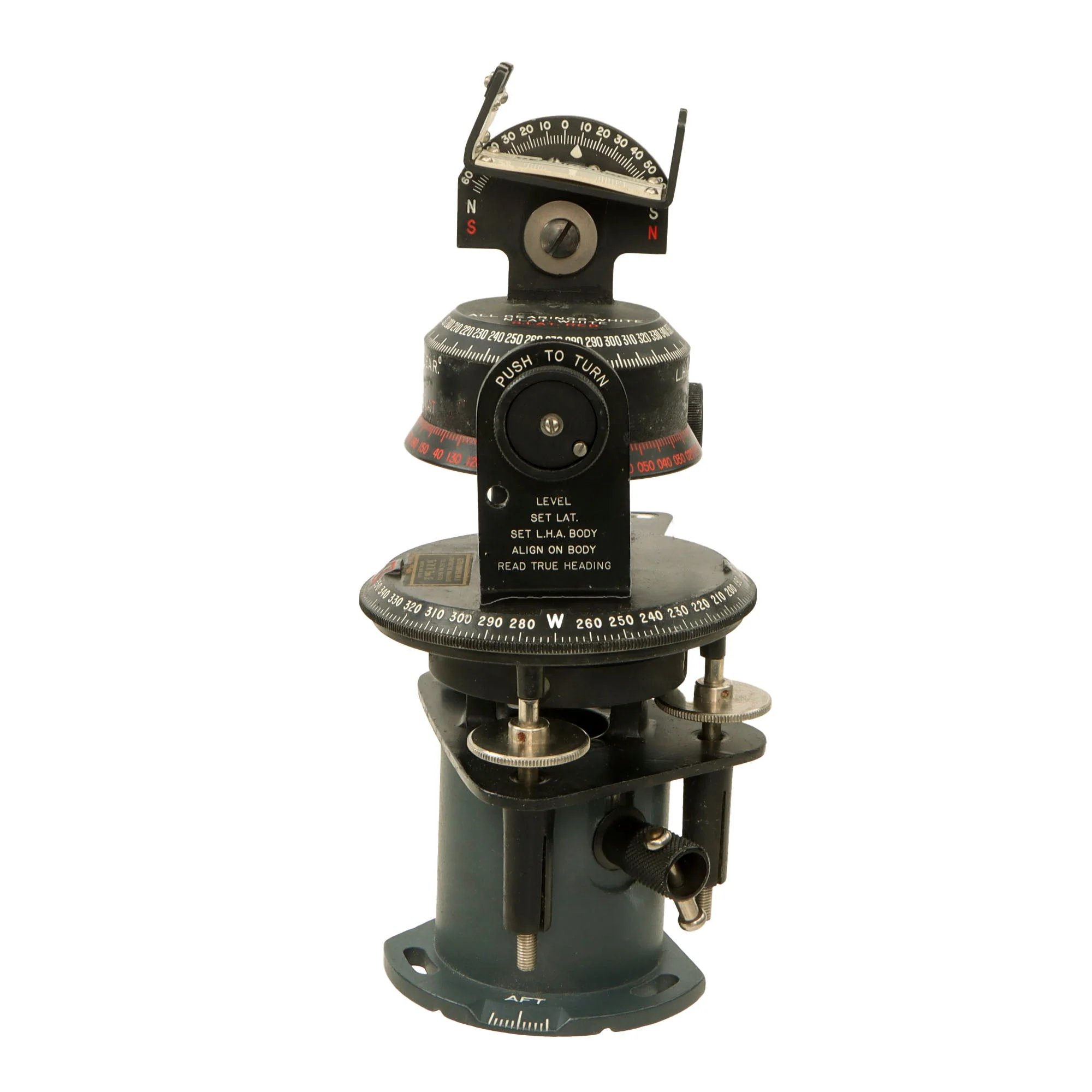 Original U.S. WWII AAF Astro-Compass Mk. II by The W.W. Boes Co. in Original Case — image 8