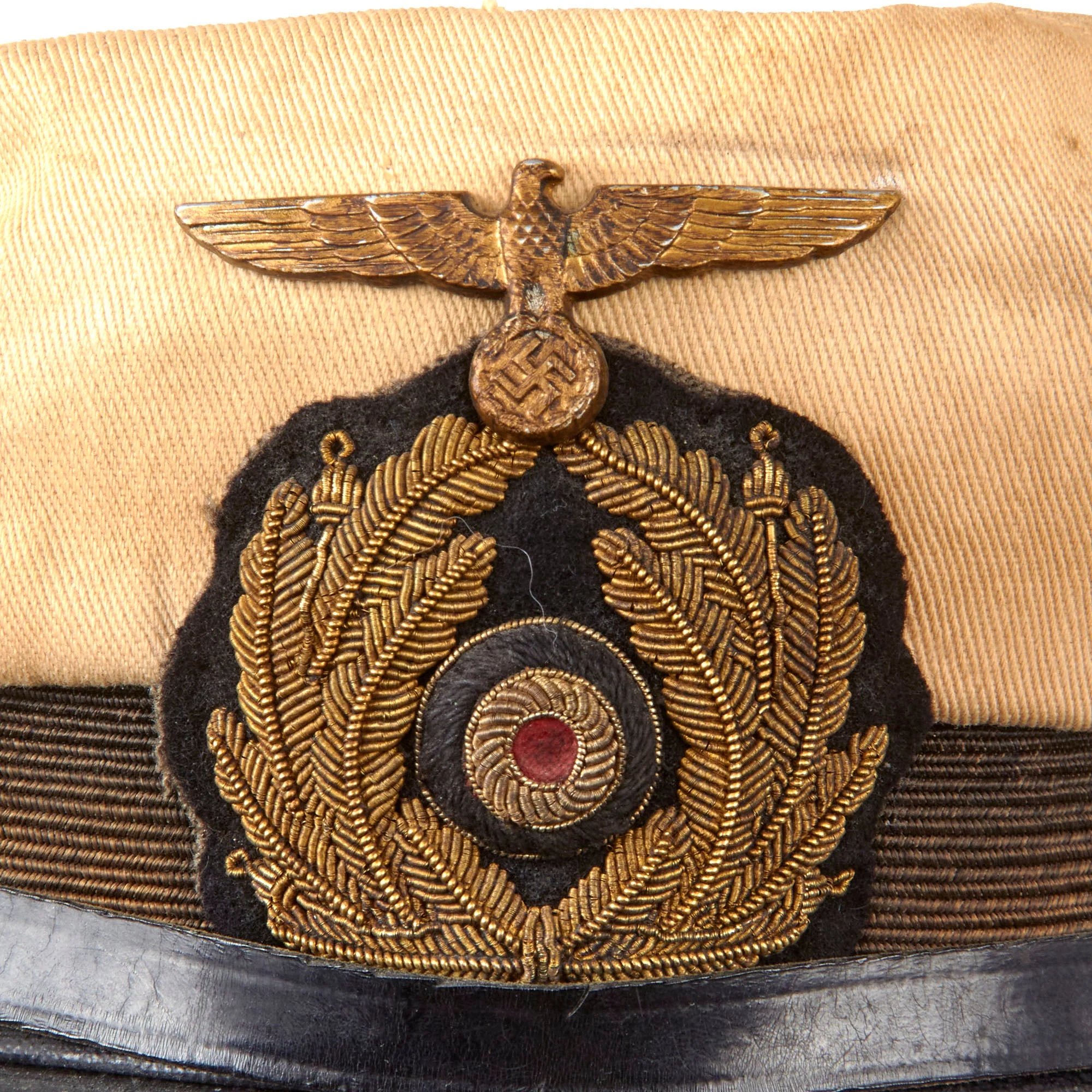 Original German WWII Kriegsmarine Navy White Summer Weight Senior NCO's Schirmmütze Visor Cap — image 5