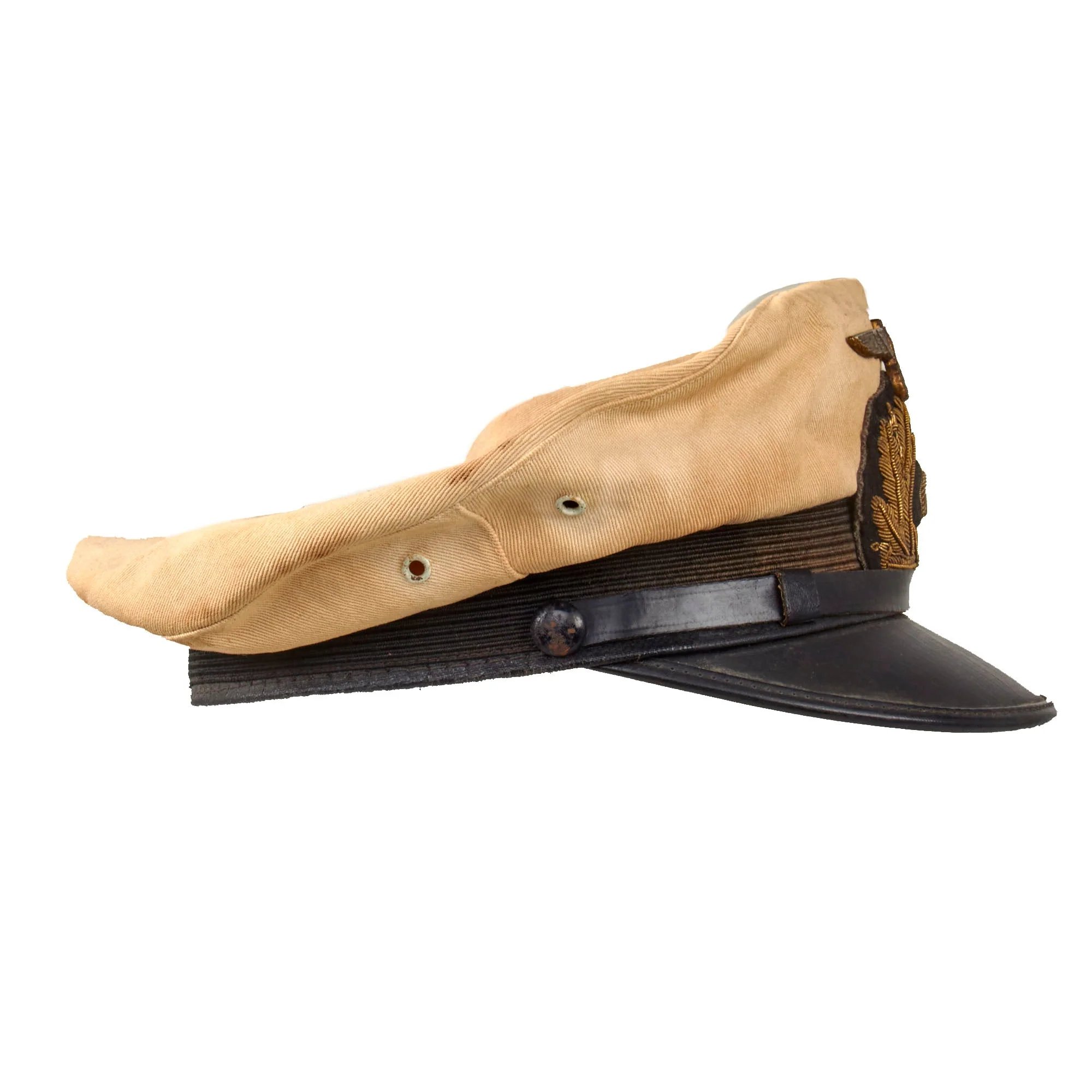 Original German WWII Kriegsmarine Navy White Summer Weight Senior NCO's Schirmmütze Visor Cap — image 9