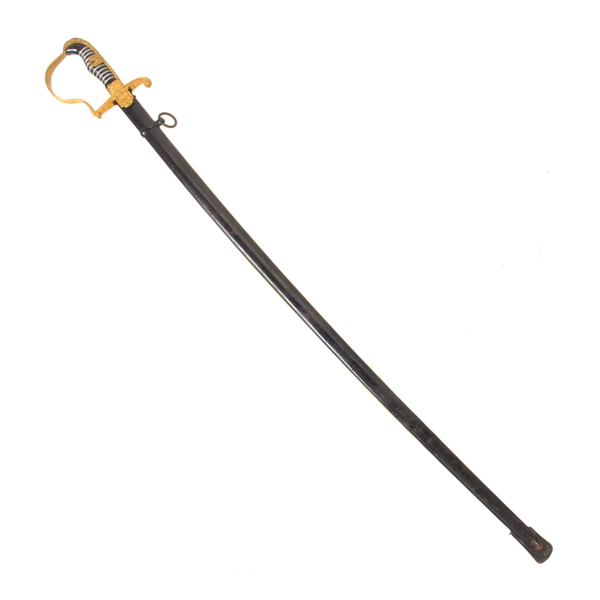 Original German WWII Field Marshal von Stein Pattern Dove Head Officers Sword by Carl Eickhorn with Scabbard — image 3