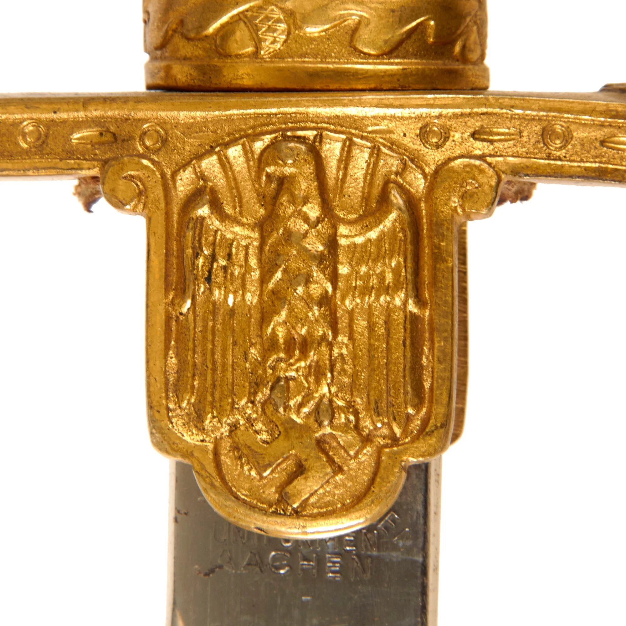 Original German WWII Field Marshal von Stein Pattern Dove Head Officers Sword by Carl Eickhorn with Scabbard — image 9