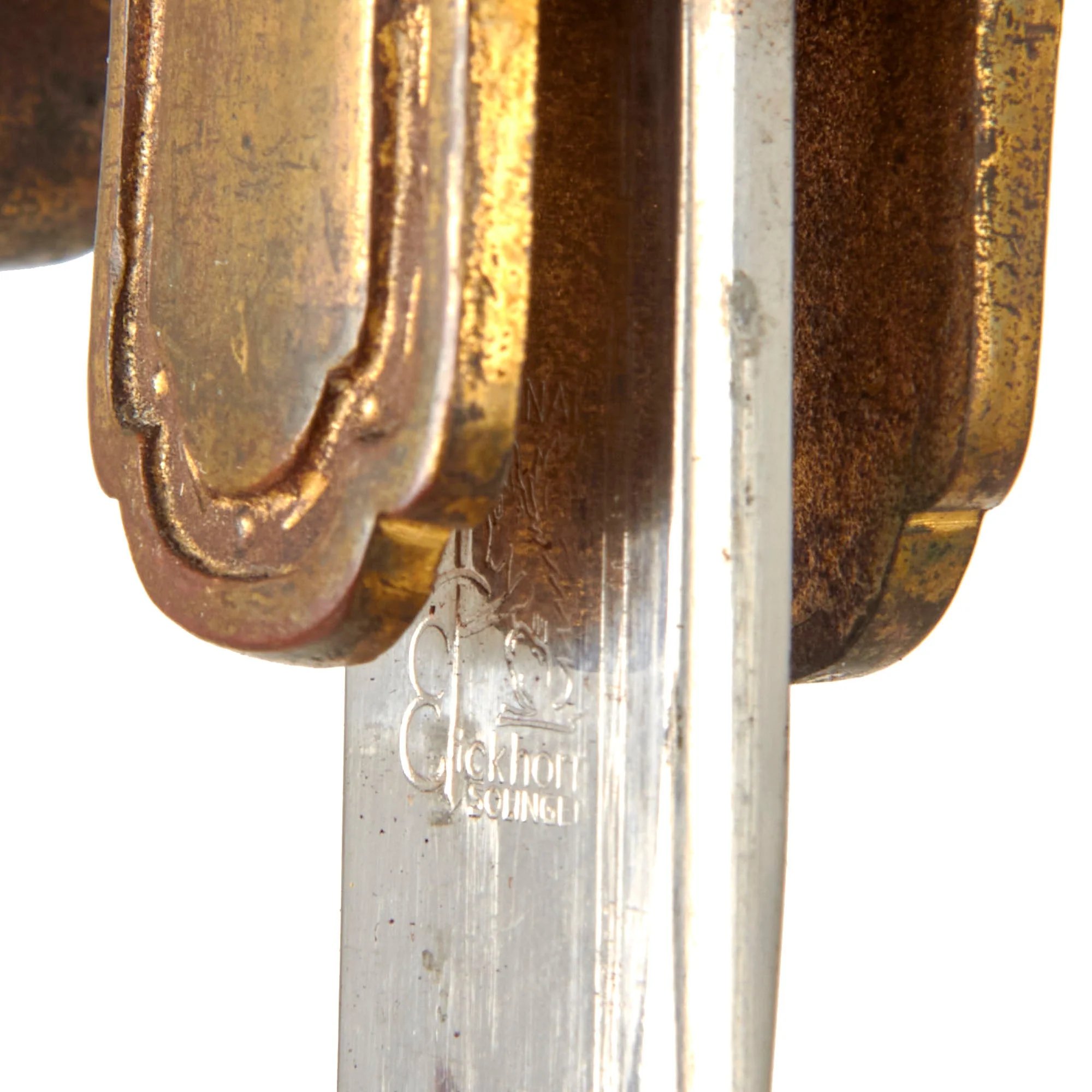 Original German WWII Scharnhorst Pattern Field Marshal Lion Head Army Officers Sword by Carl Eickhorn with Steel Scabbard — image 5