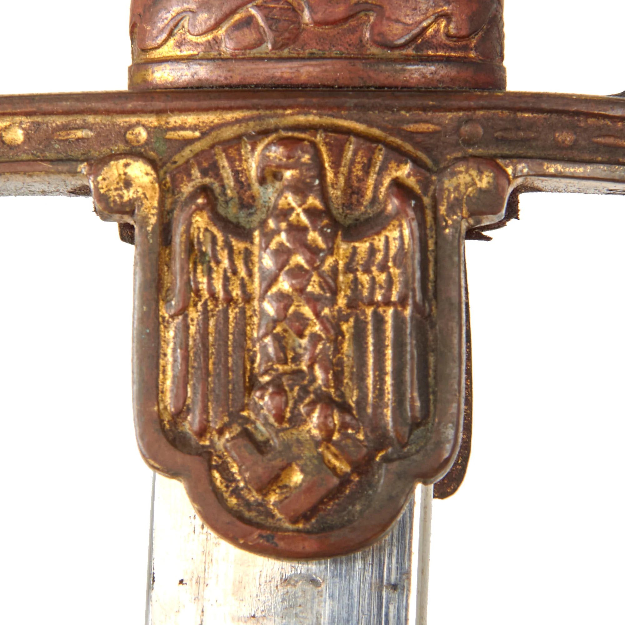 Original German WWII Scharnhorst Pattern Field Marshal Lion Head Army Officers Sword by Carl Eickhorn with Steel Scabbard — image 7