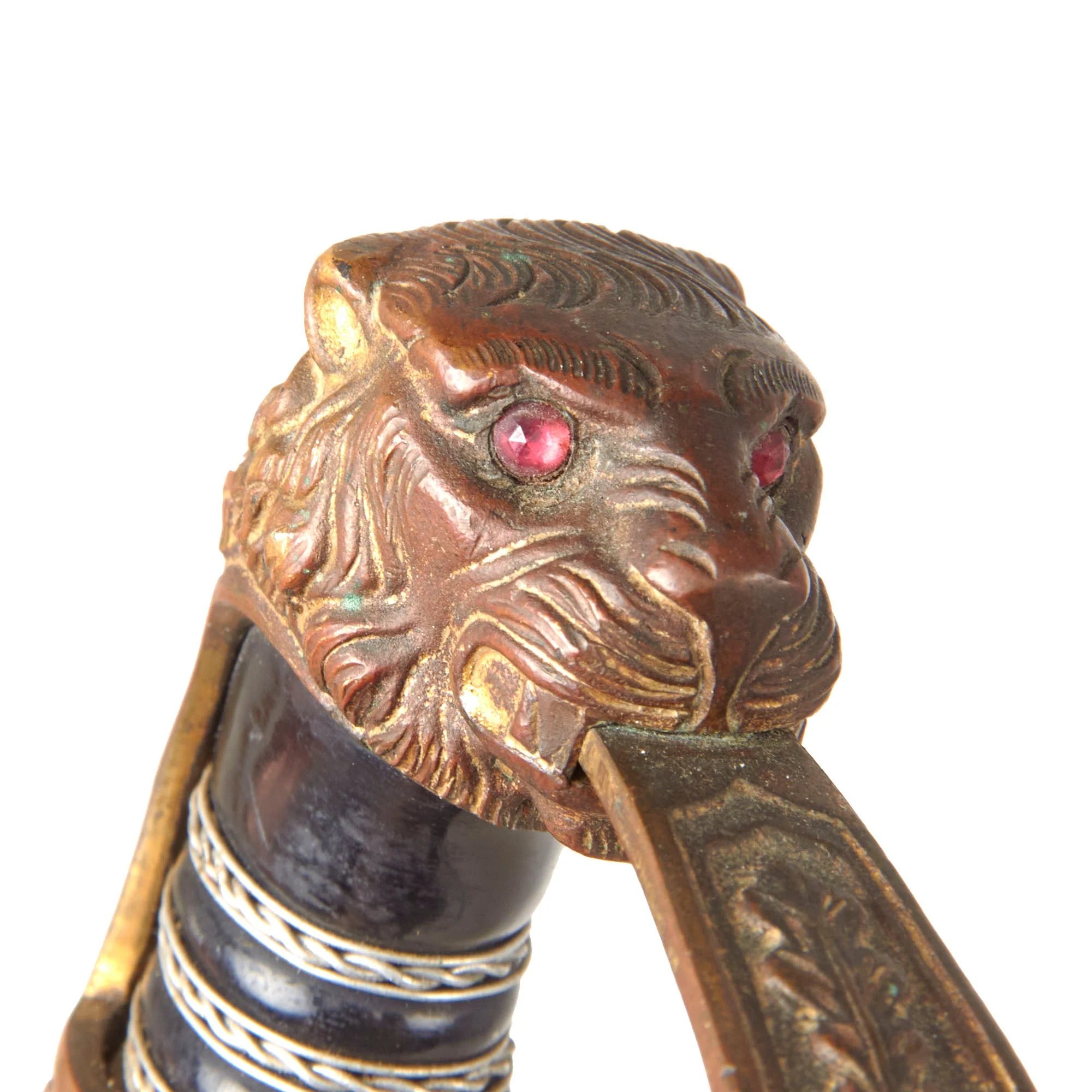 Original German WWII Scharnhorst Pattern Field Marshal Lion Head Army Officers Sword by Carl Eickhorn with Steel Scabbard — image 8