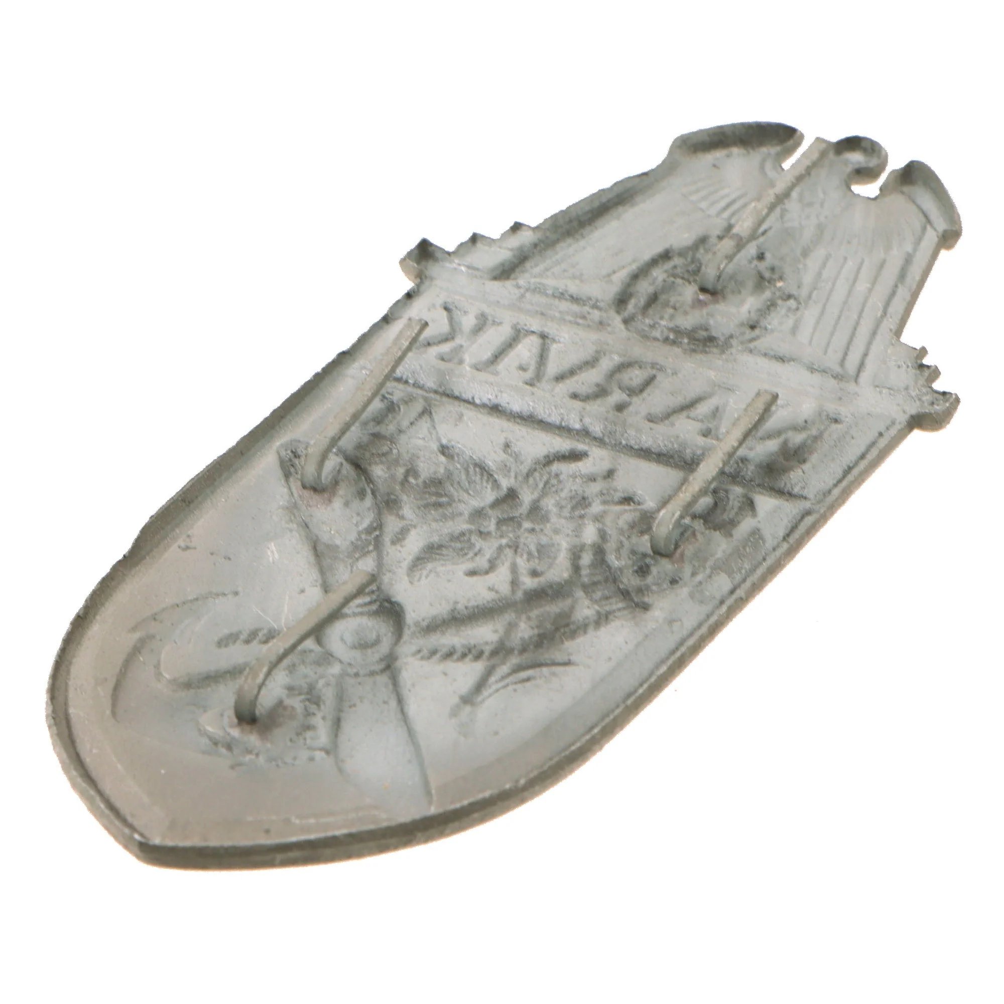 Original German WWII Heer and Luftwaffe Narvik Shield Award with Intact Prongs - Narvikschild — image 4