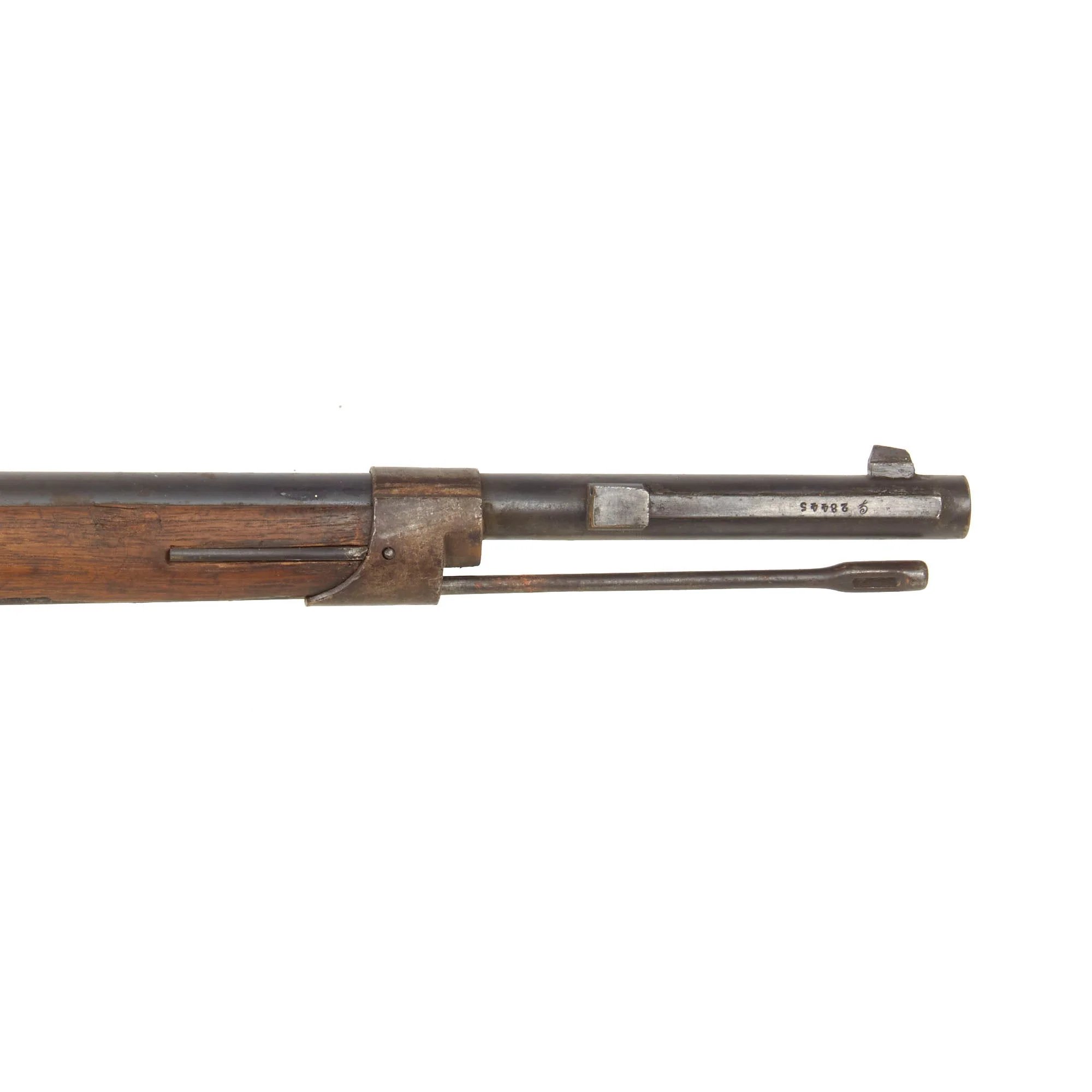 Original French Fusil Gras Modèle 1874 M80 Infantry Rifle by St. Etiénne Arsenal Serial G 28445 with Excellent Bore, Bayonet, and Scabbard - Dated 1875 — image 13