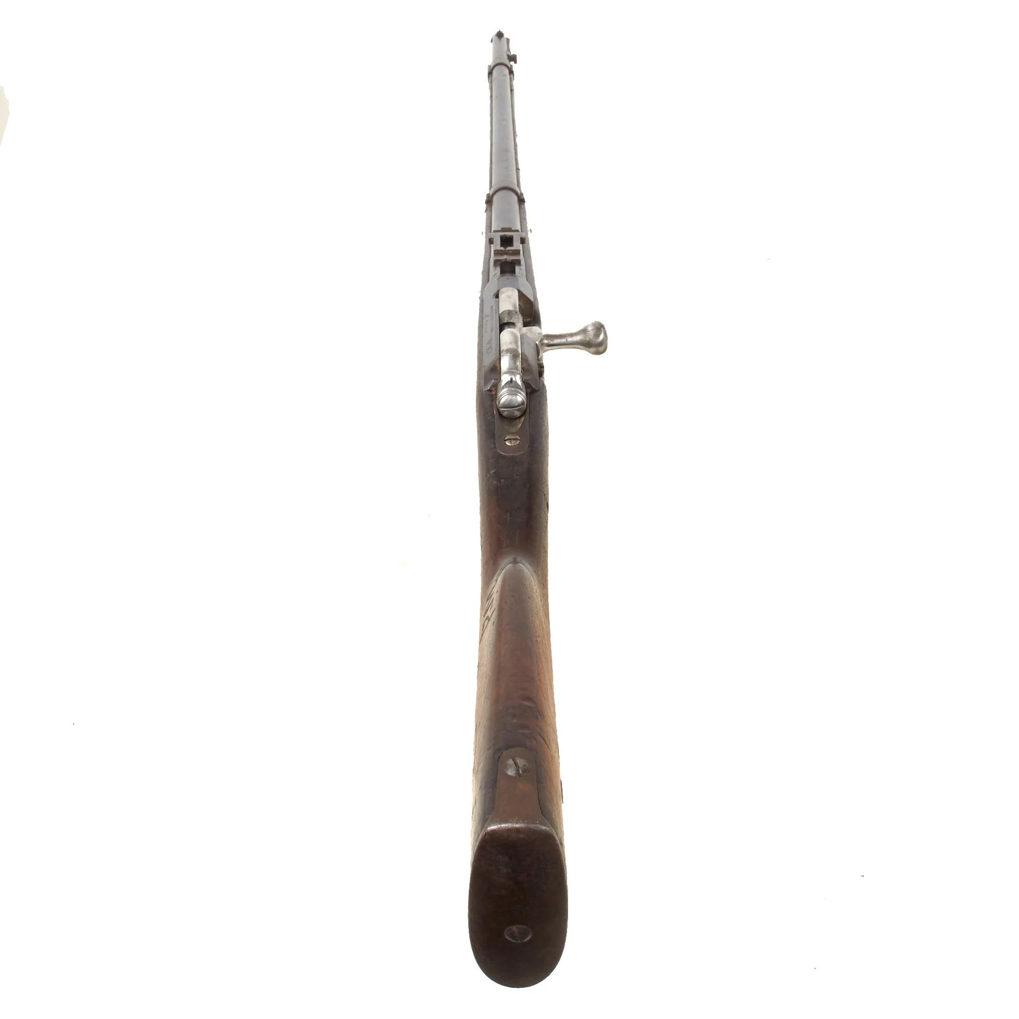 Original French Fusil Gras Modèle 1874 M80 Infantry Rifle by St. Etiénne Arsenal Serial G 28445 with Excellent Bore, Bayonet, and Scabbard - Dated 1875 — image 24