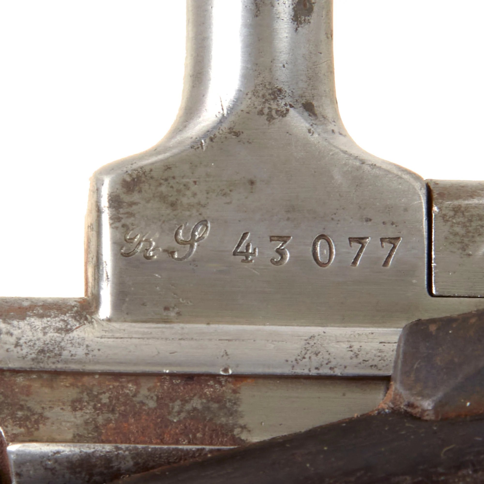 Original French Fusil Gras Modèle 1874 M80 Infantry Rifle by St. Etiénne Arsenal Serial G 28445 with Excellent Bore, Bayonet, and Scabbard - Dated 1875 — image 28