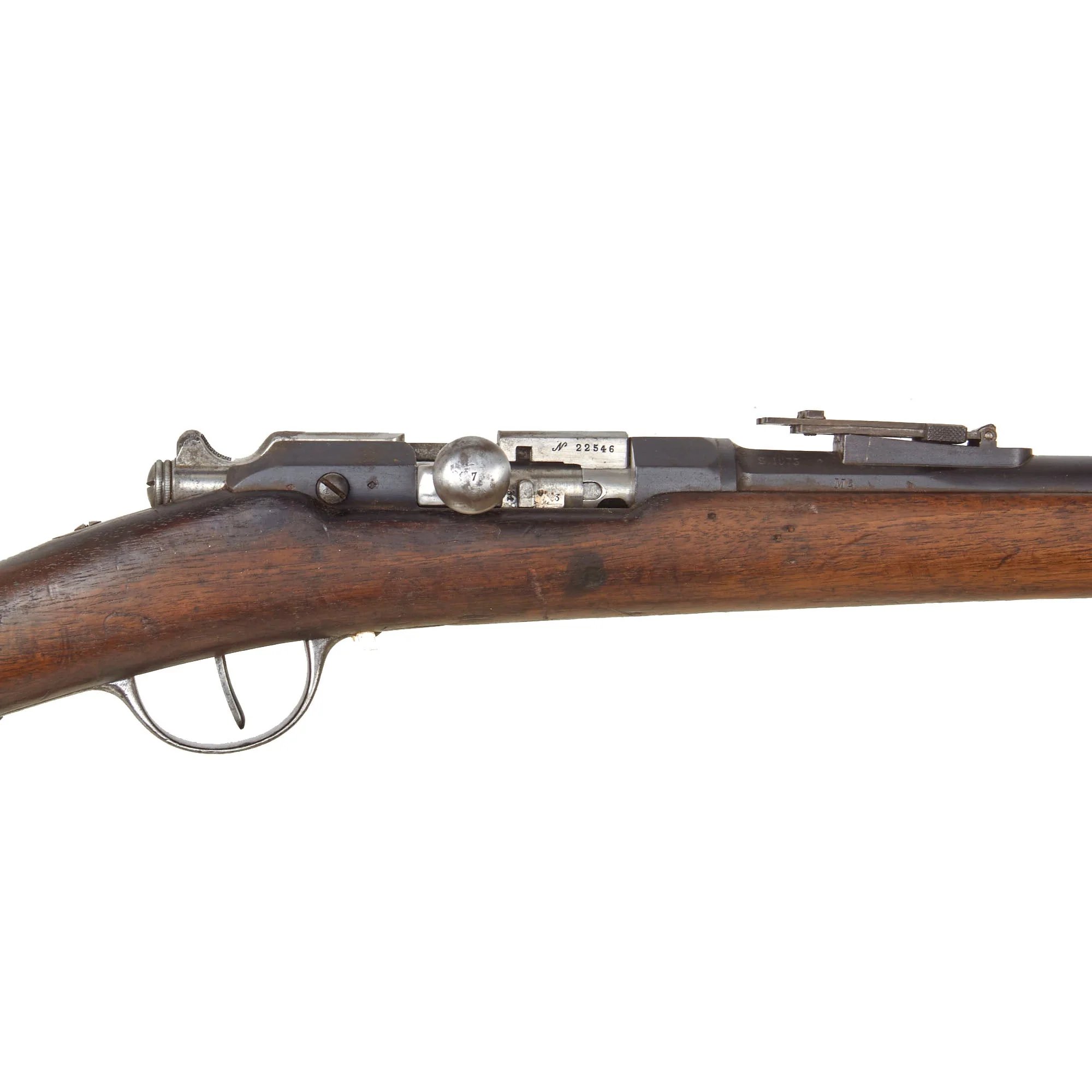 Original French Fusil Gras Modèle 1874 M80 Infantry Rifle by St. Etiénne Arsenal Serial G 28445 with Excellent Bore, Bayonet, and Scabbard - Dated 1875 — image 4