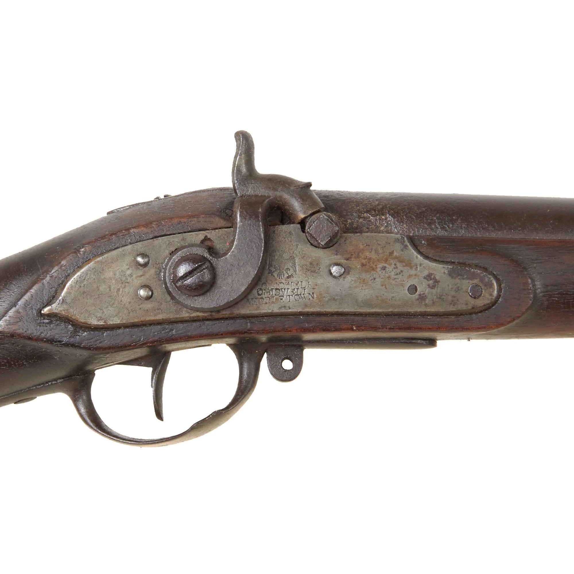 Original War of 1812 Rare U.S. Model 1808 Contract Musket by Oliver Bidwell Converted to Percussion — image 5