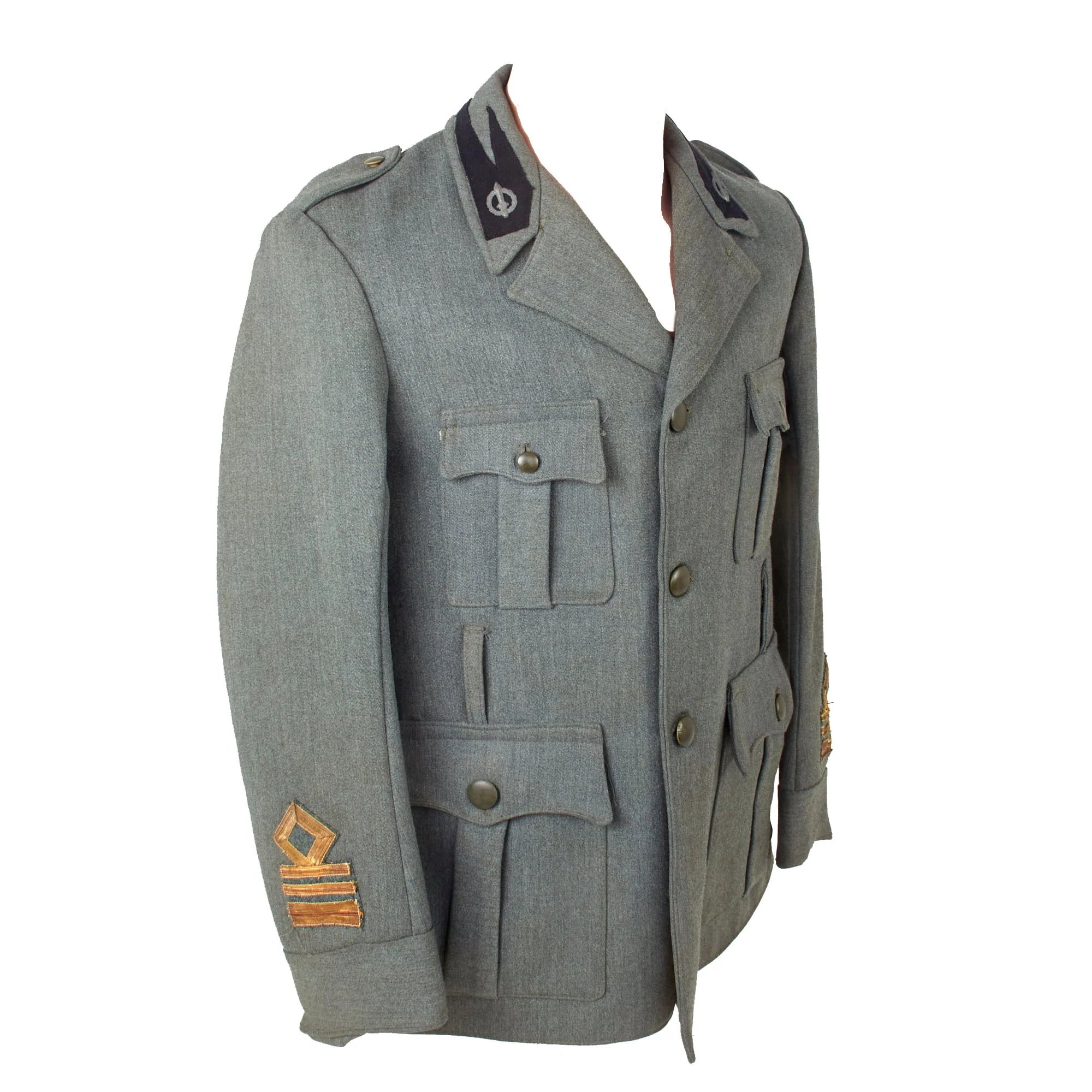 Original Italian WWII Repubblica Sociale Italiana RSI German Puppet State Tenente Colonnello Uniform Jacket & Trousers — image 3