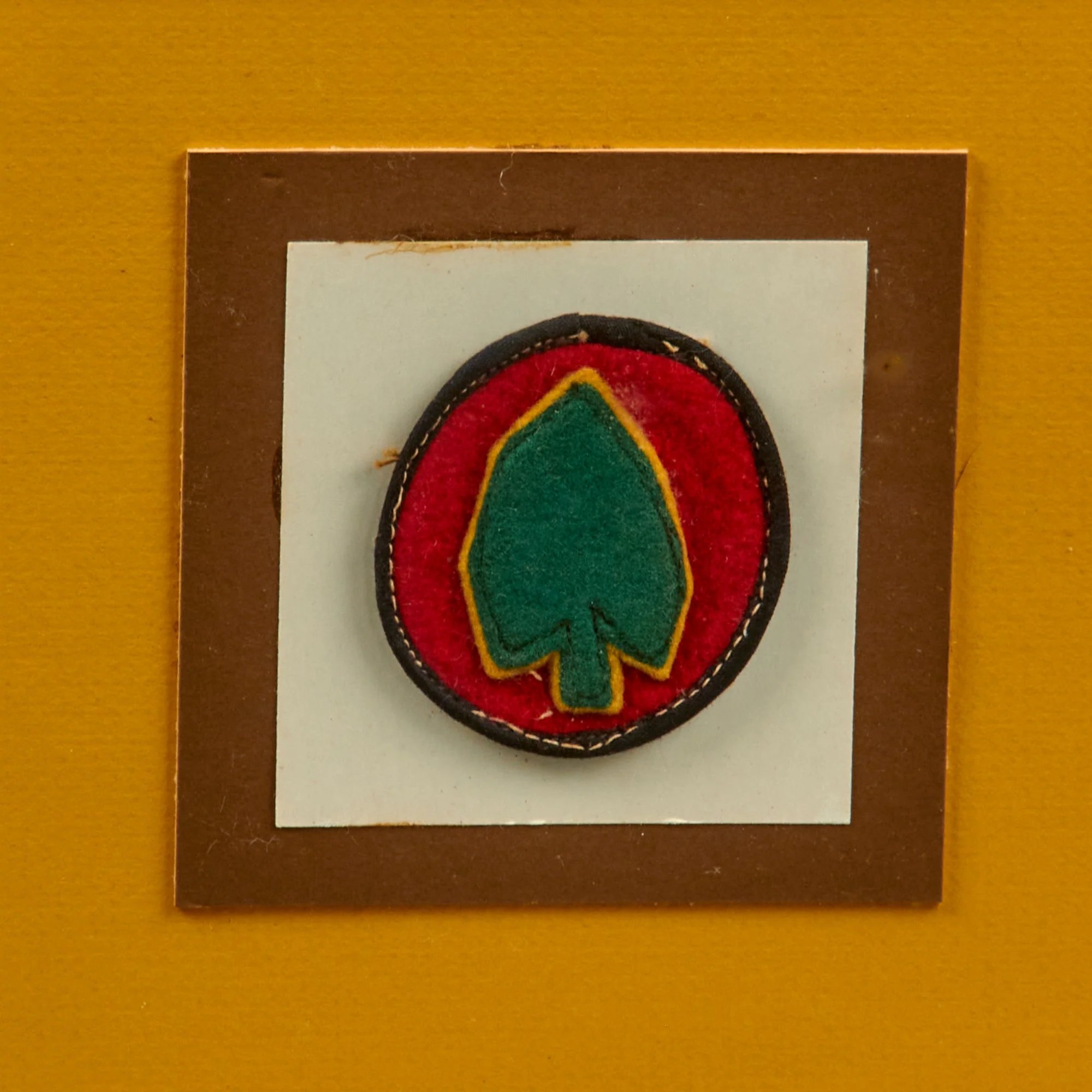 Original U.S. Post-WWI Brigadier General Louis M. Nuttman Framed 24th Infantry Division Patch & Photo - 17 ½ x 21 ½' — image 4