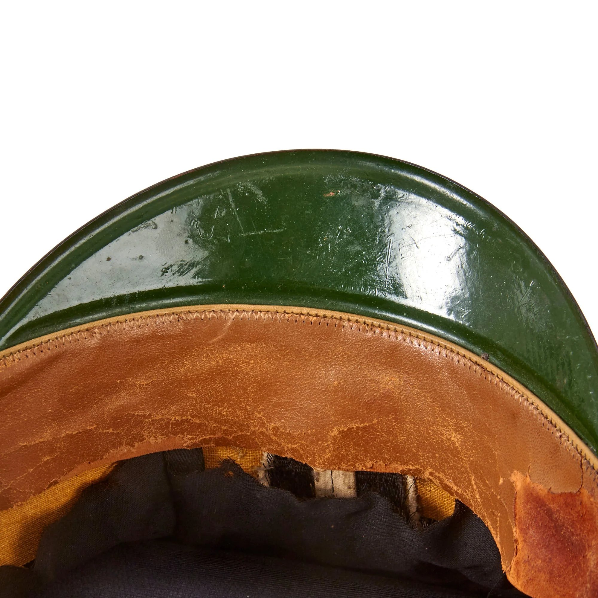 Original Imperial German WWI Dragoner-Regt. von Bredow (1. Schlesisches) Nr.4 (Lüben) V Armee Korps Visor Cap with Chinstrap - Rare - Size 59 — image 6