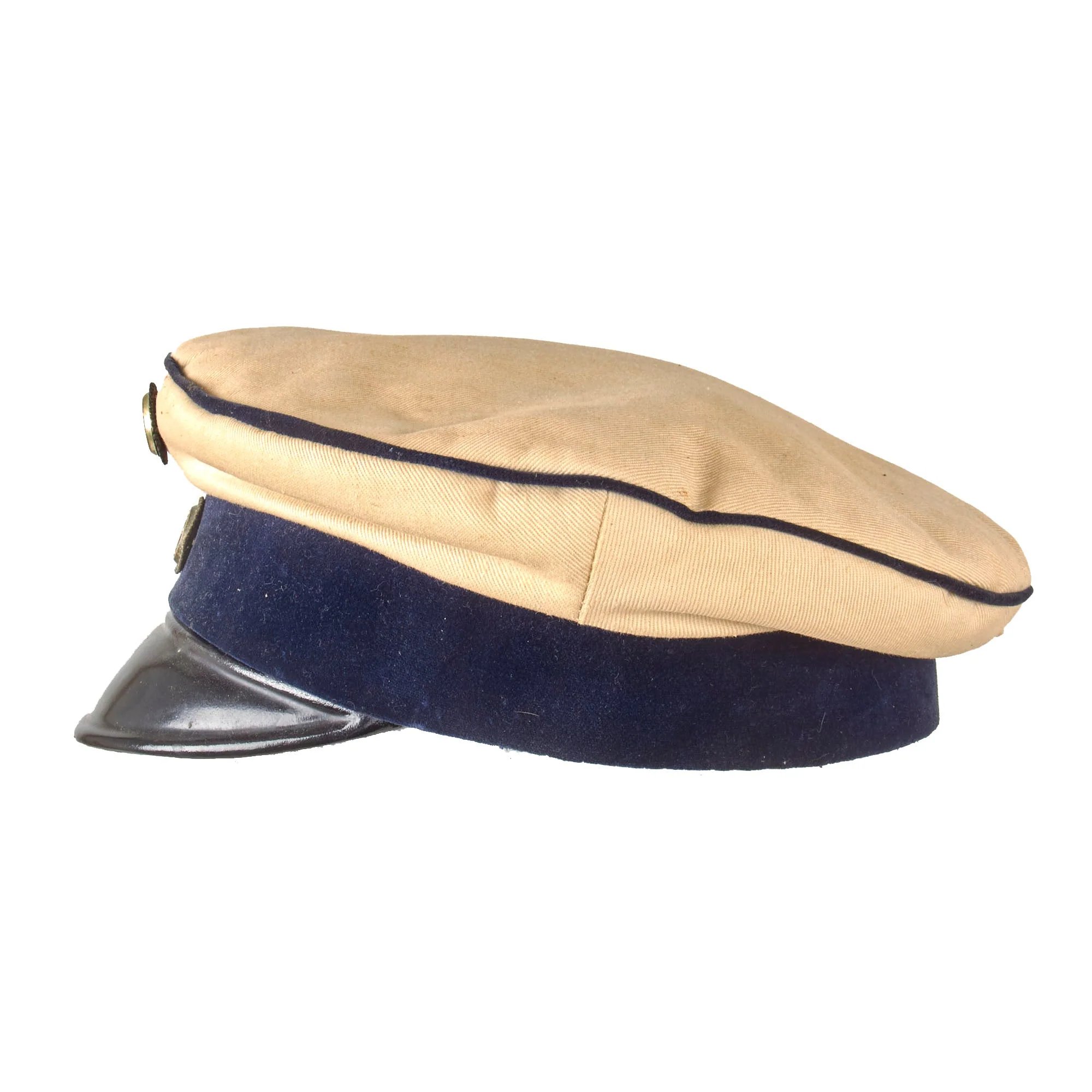 Original Imperial German WWI Kürassier-Regt. Kaiser Nikolas I. von Rußland (Brandenburgisches) Nr.6 (Brandenburg) III Armee Korps Visor Cap with Velvet Band & Perforated Sweatband - Rare - Size 7⅛ — image 3