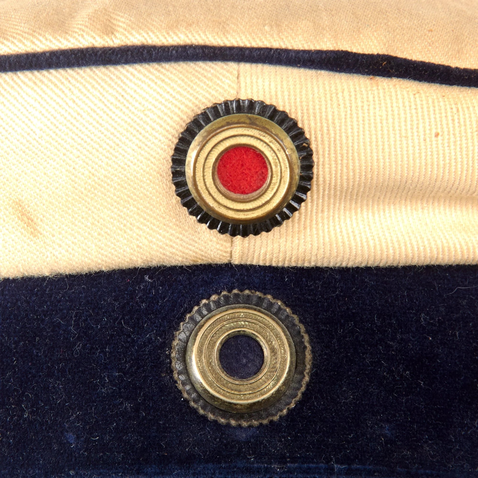 Original Imperial German WWI Kürassier-Regt. Kaiser Nikolas I. von Rußland (Brandenburgisches) Nr.6 (Brandenburg) III Armee Korps Visor Cap with Velvet Band & Perforated Sweatband - Rare - Size 7⅛ — image 4