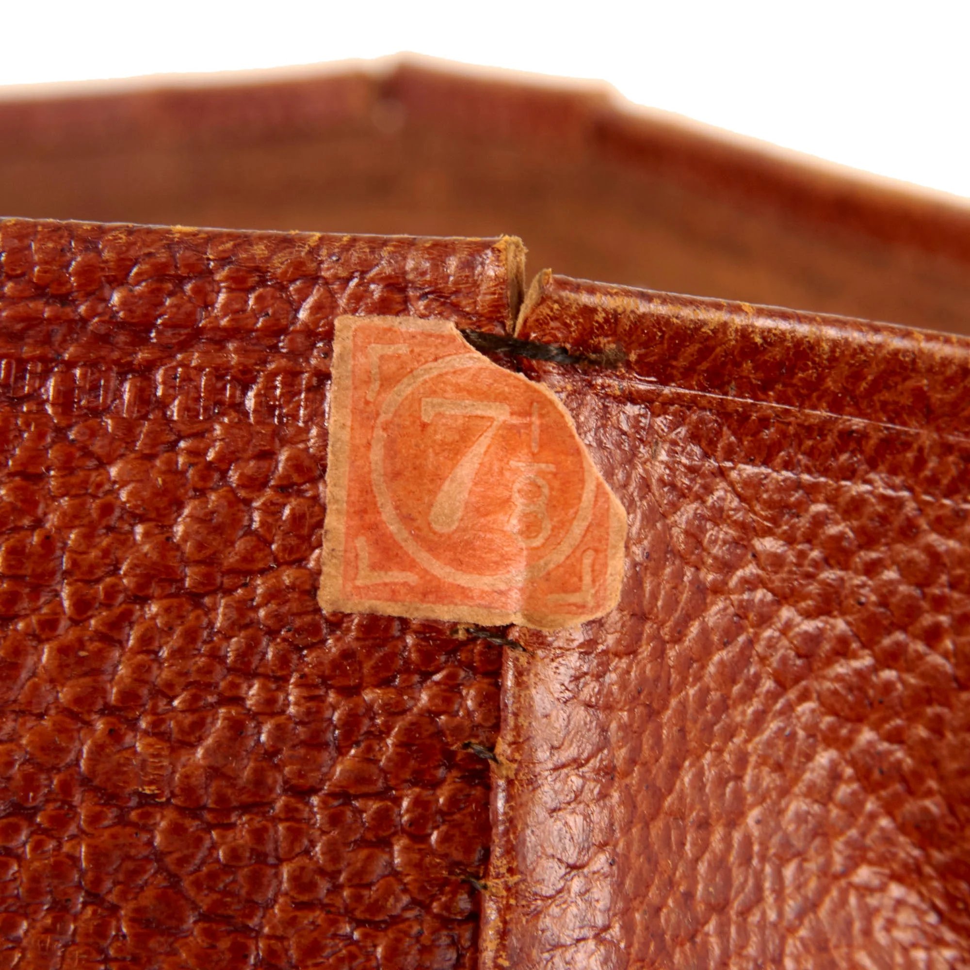 Original Imperial German WWI Kürassier-Regt. Kaiser Nikolas I. von Rußland (Brandenburgisches) Nr.6 (Brandenburg) III Armee Korps Visor Cap with Velvet Band & Perforated Sweatband - Rare - Size 7⅛ — image 6