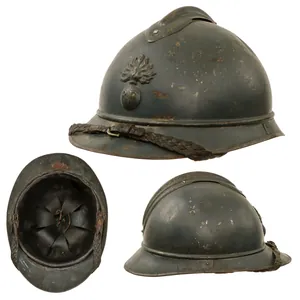 Original French WWI Officer's M1915 Adrian Infantry Helmet with 1st …